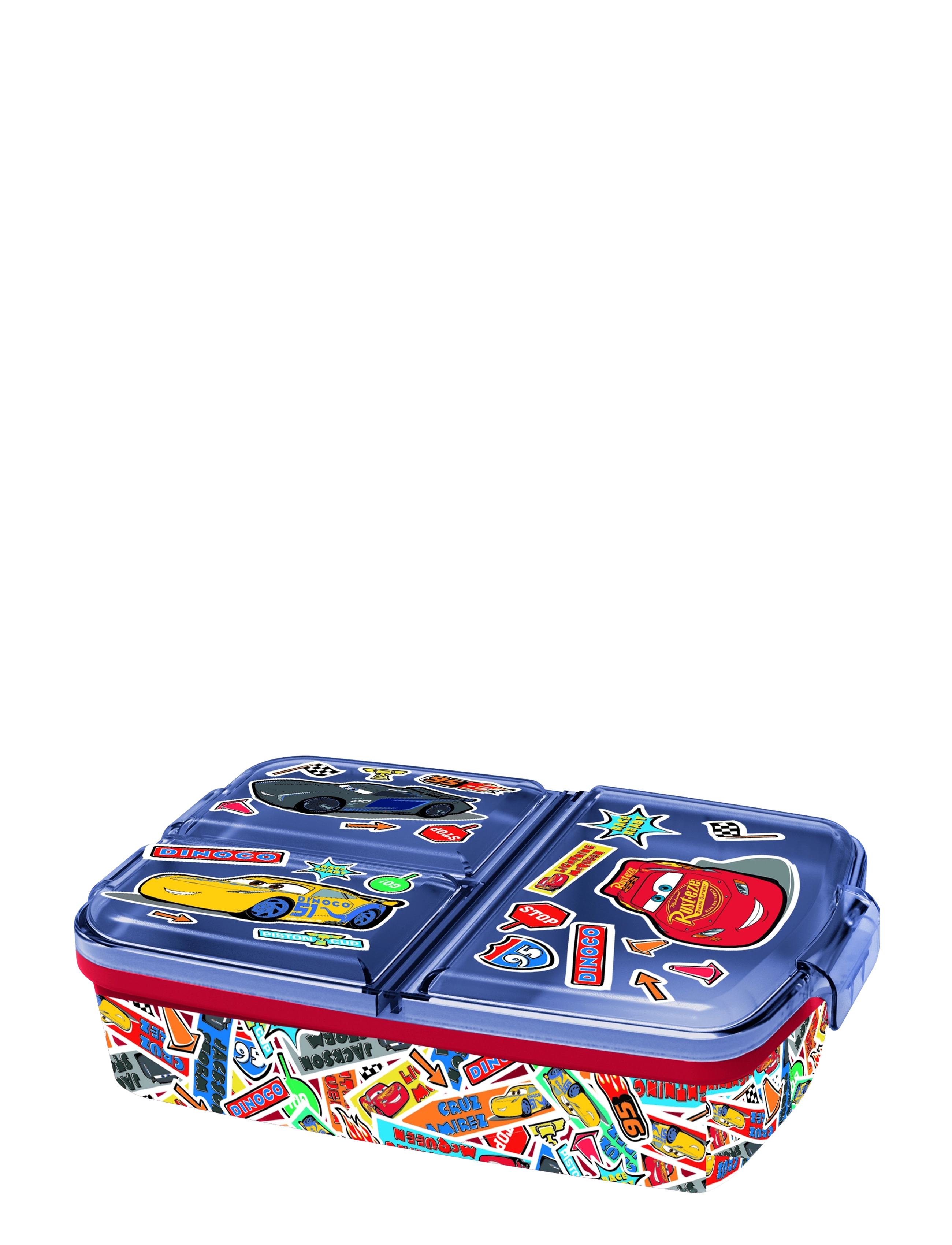 Biler, Multi Rum Sandwich Boks, One Size, Meal Time, Mehrfarbig/gemustert - Lunch Boxes, Kinder