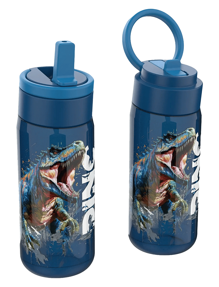 Euromic - LUNCH BUDDIES T-Rex water bottle, 500ml - blue - 0