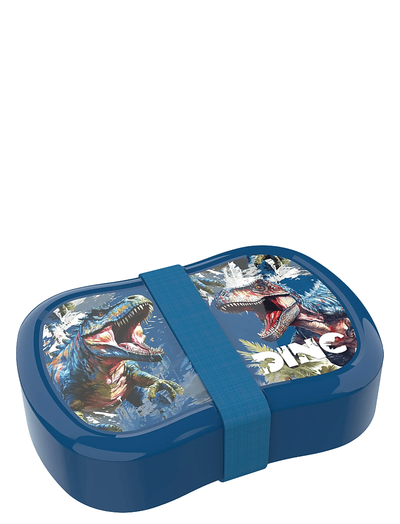 T-Reksas - LUNCH BUDDIES T-Rex lunch box w/strap - priešpiečių dėžutės - blue - 0