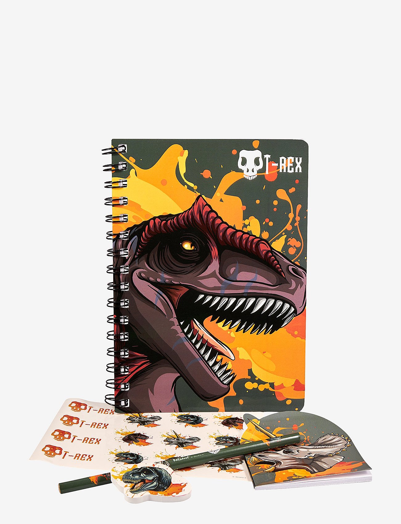 Euromic Dino T-rex Writing Set With A5 Spiral Book - Creativity - Boozt.com