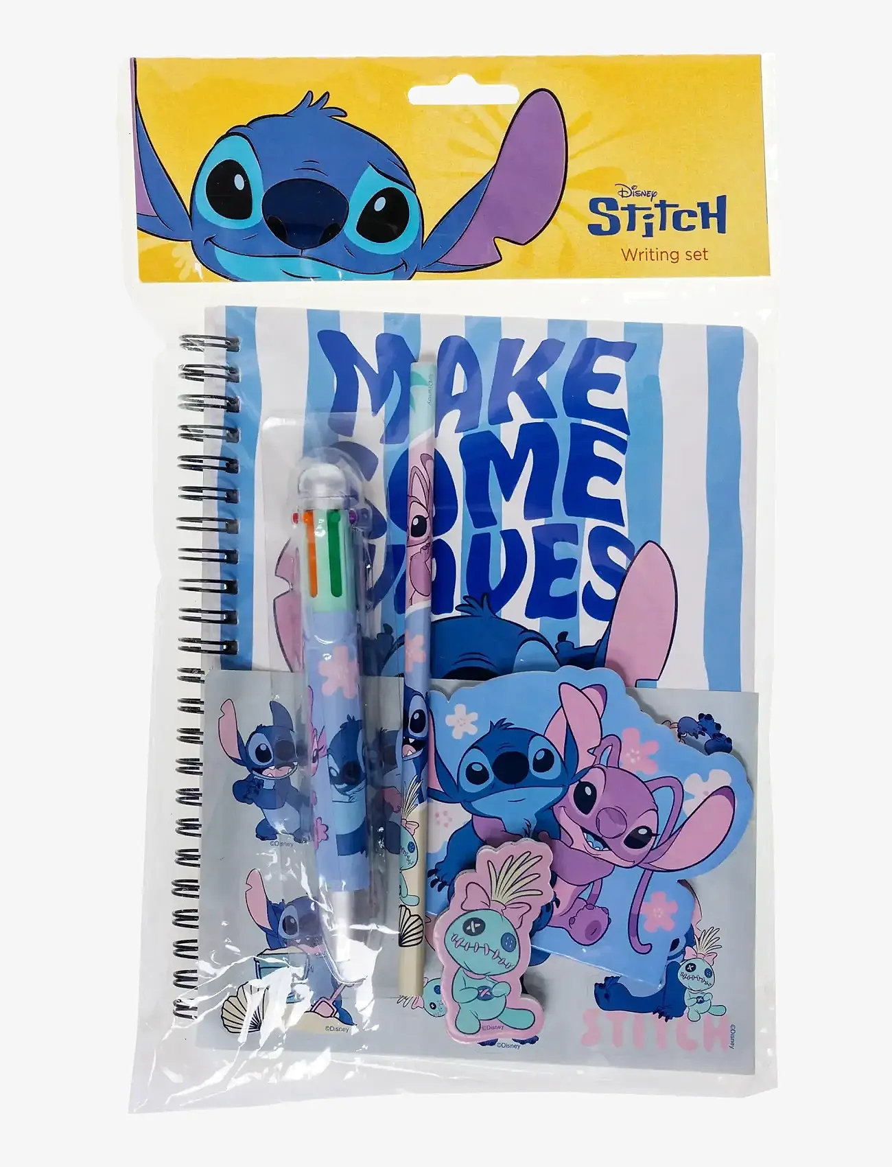 Lilo ja Stitch - STITCH, Writing Set, w/multi-col. pen - kirjatarbed - blue - 0