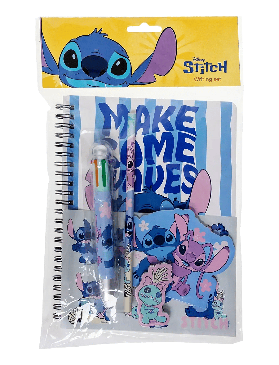 Lilo & Stitch - STITCH, Skrivesæt, m/flerfarvet pen - skrivesæt - blue - 0