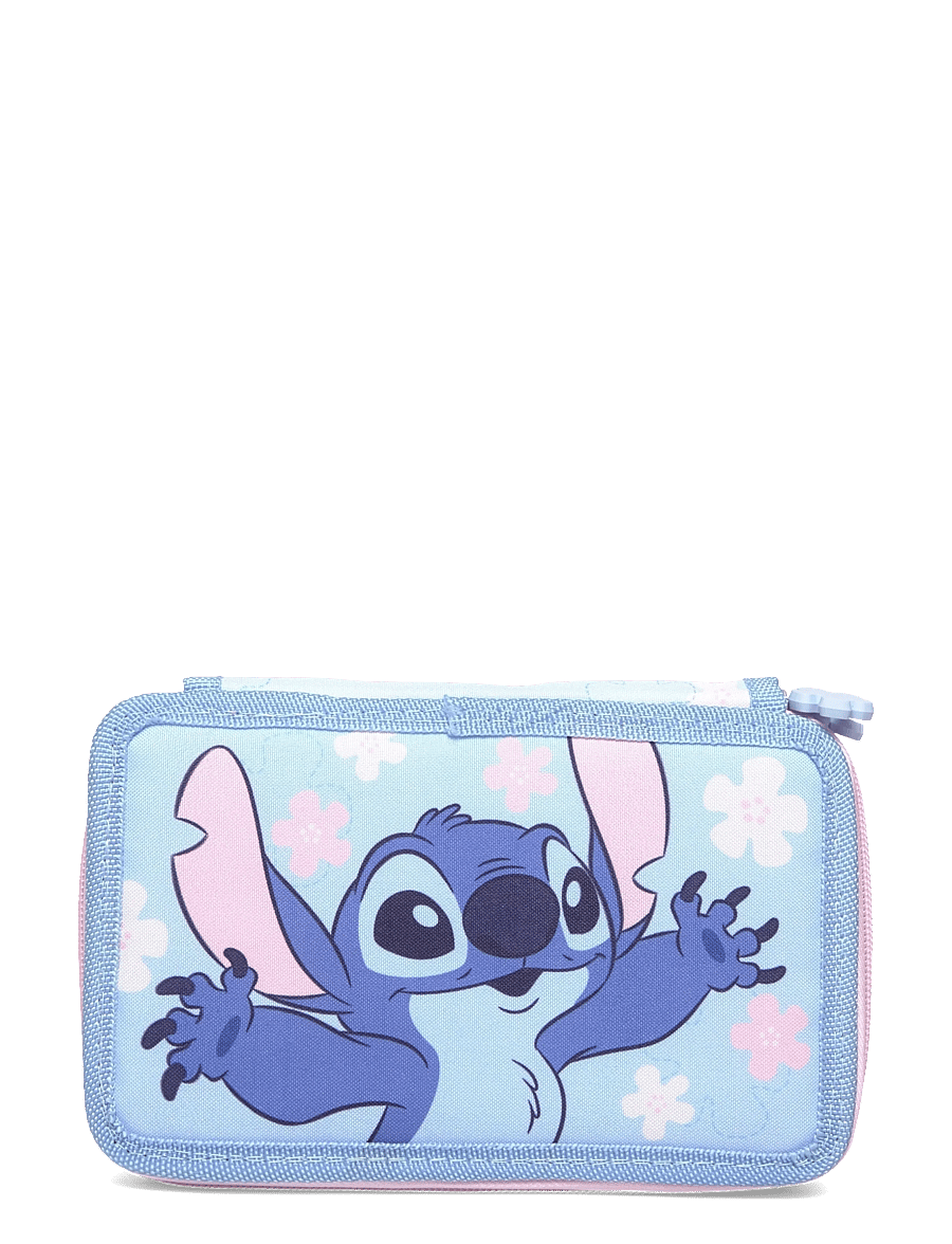 Lilo & Stitch - STITCH, Filled double pencil case - federmäppchen - blue - 0