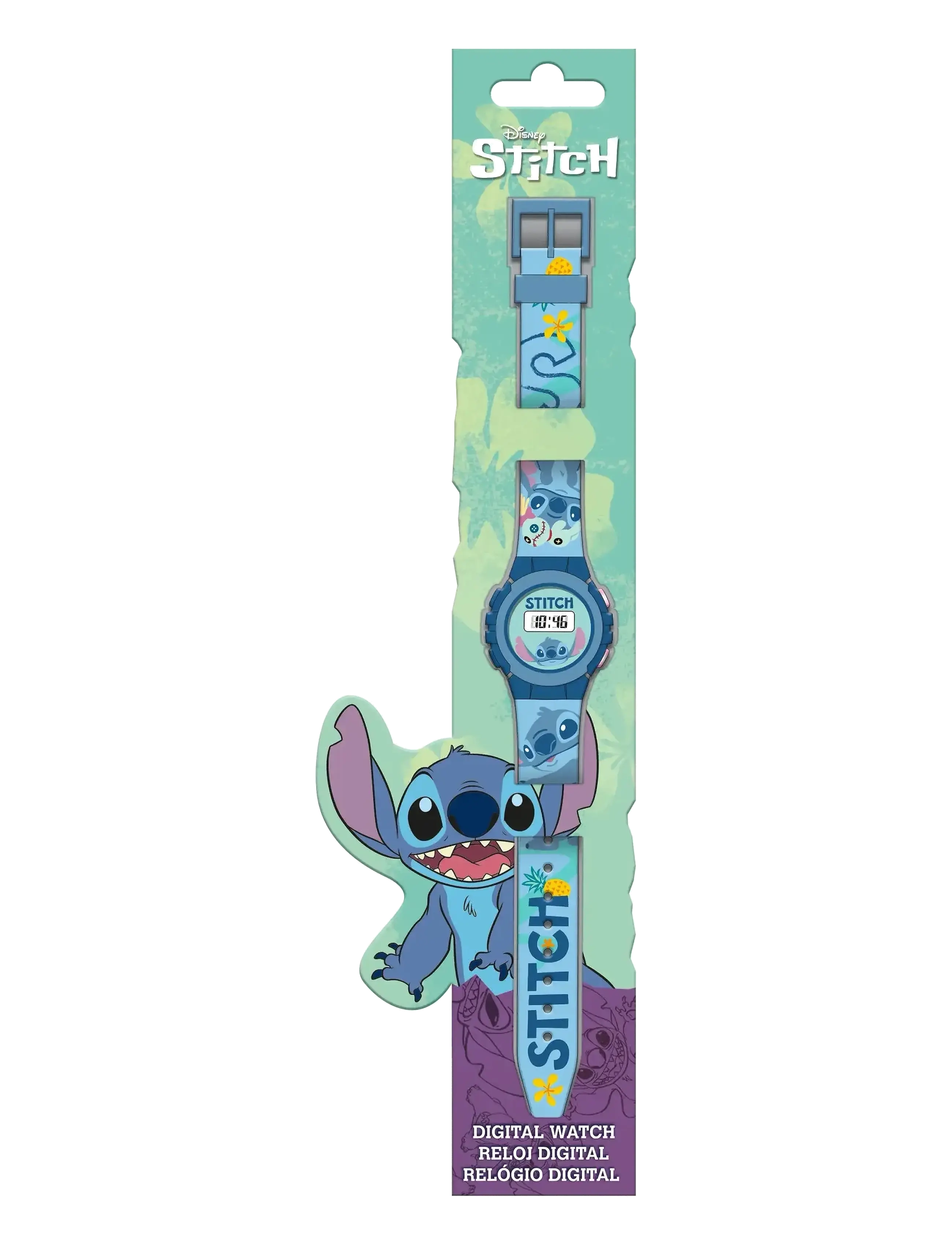 Lilo & Stitch Digitalt Armbåndsur, One Size, Watches, Grün - Digital Kinder