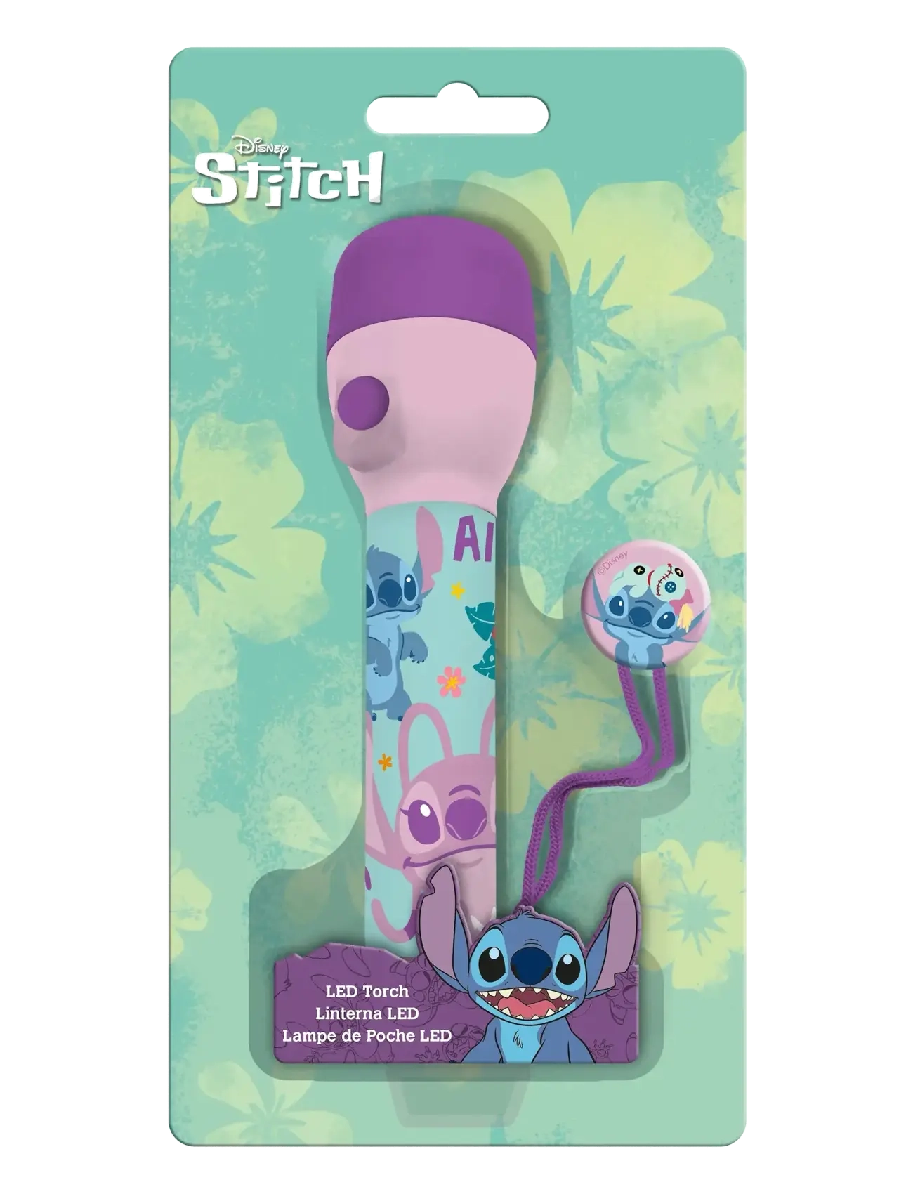Lilo & Stitch - STITCH, Torch with LED light - green - 1