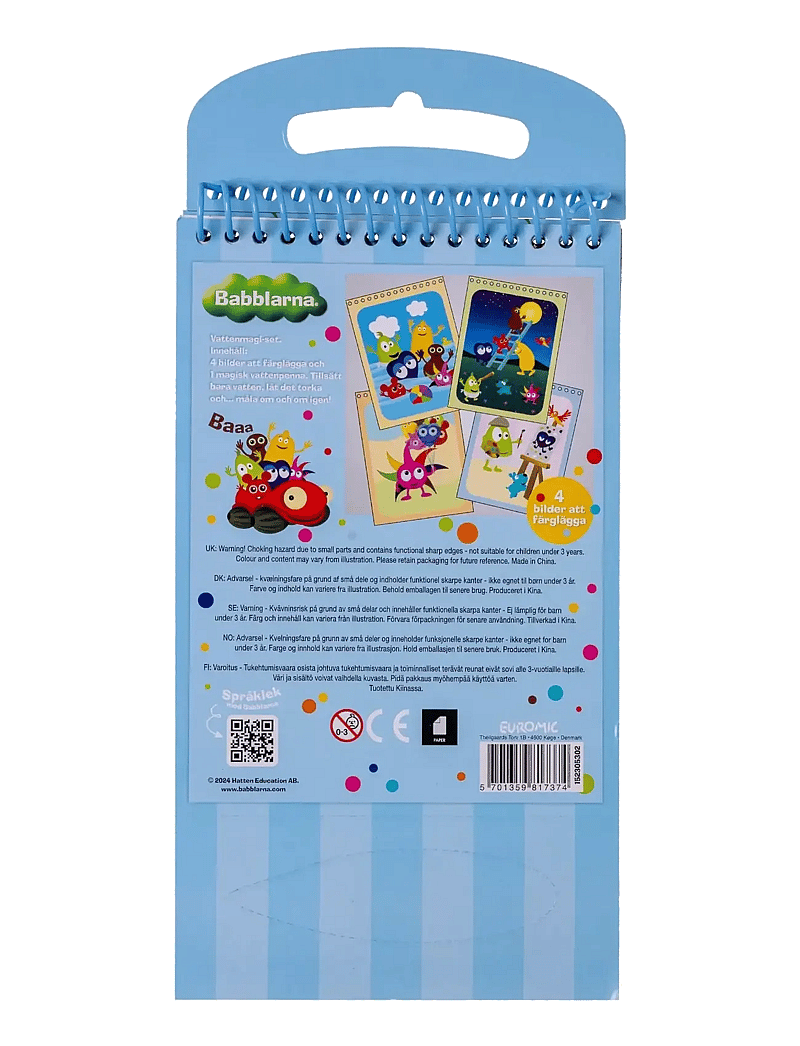 „Babblarna“ - BABBLARNA, Water Magic Set, 4 pages - kalendoriai ir užrašų knygelės - blue - 2