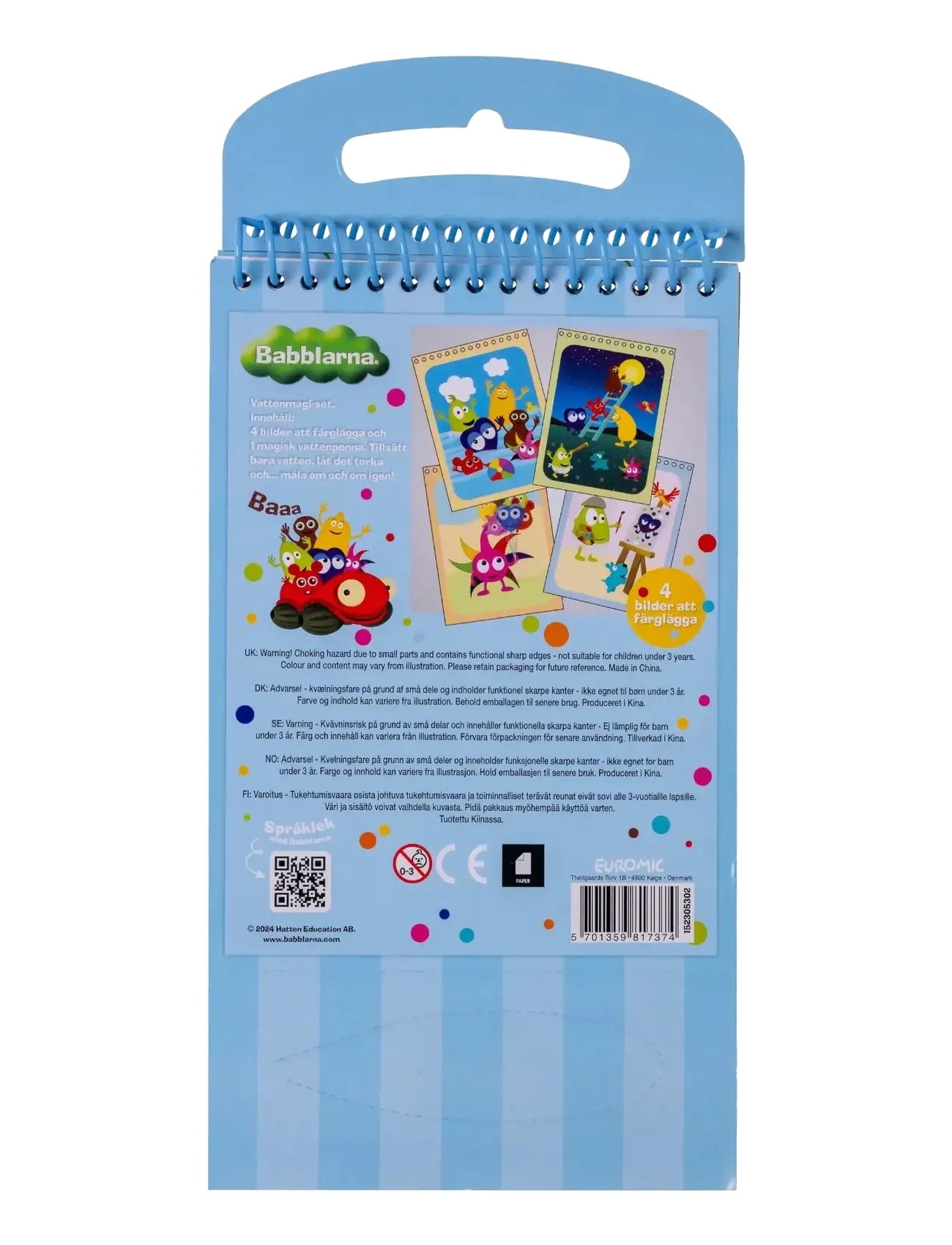 Babblarna - BABBLARNA, Water Magic Set, 4 pages - teikna & föndra - blue - 2
