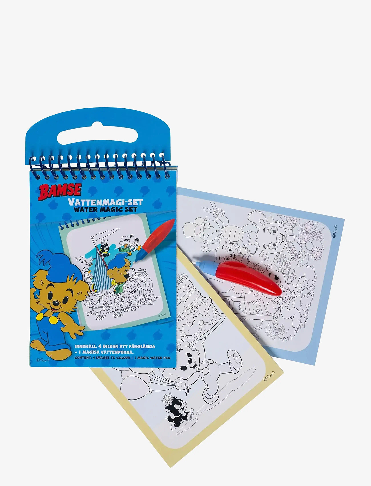 Bamse - BAMSE, Water magic set w/magic water pen - mal- & bastelbücher - blue - 0