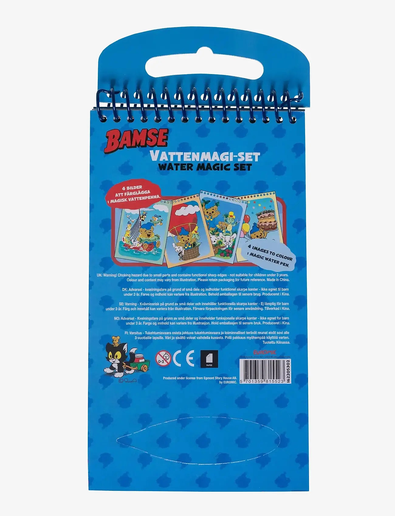 Bamse - BAMSE, Water magic set w/magic water pen - mal- & bastelbücher - blue - 2