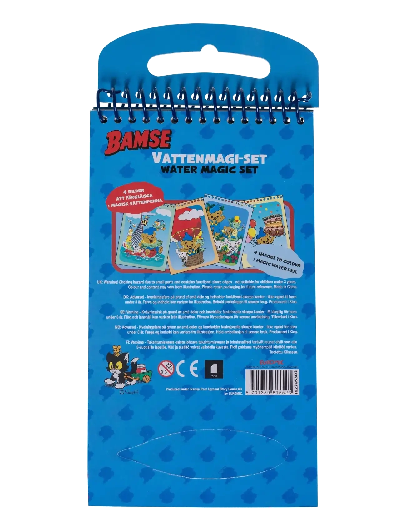 Bamse - BAMSE, Vandmagisk sæt m/magisk vandpen - male- & kreabøger - blue - 2