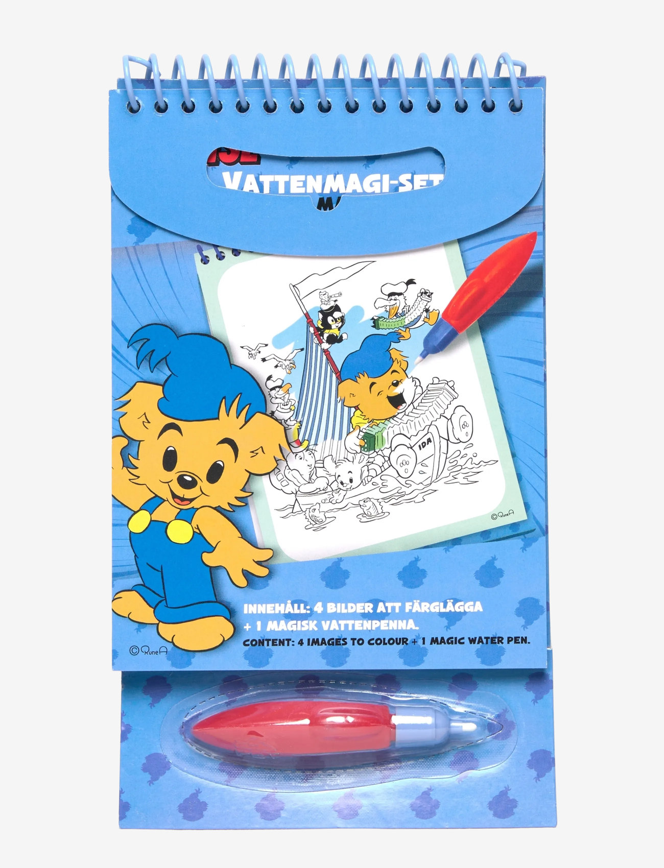 Bamse - BAMSE, Water magic set w/magic water pen - mal- & bastelbücher - blue - 3