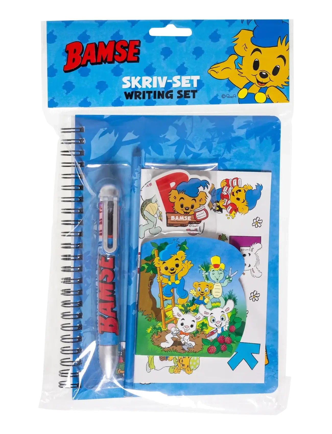 Bamse BAMSE, Skrivarset med flerfärgad penna - Kalendrar & Anteckningsblock - BLUE / blue