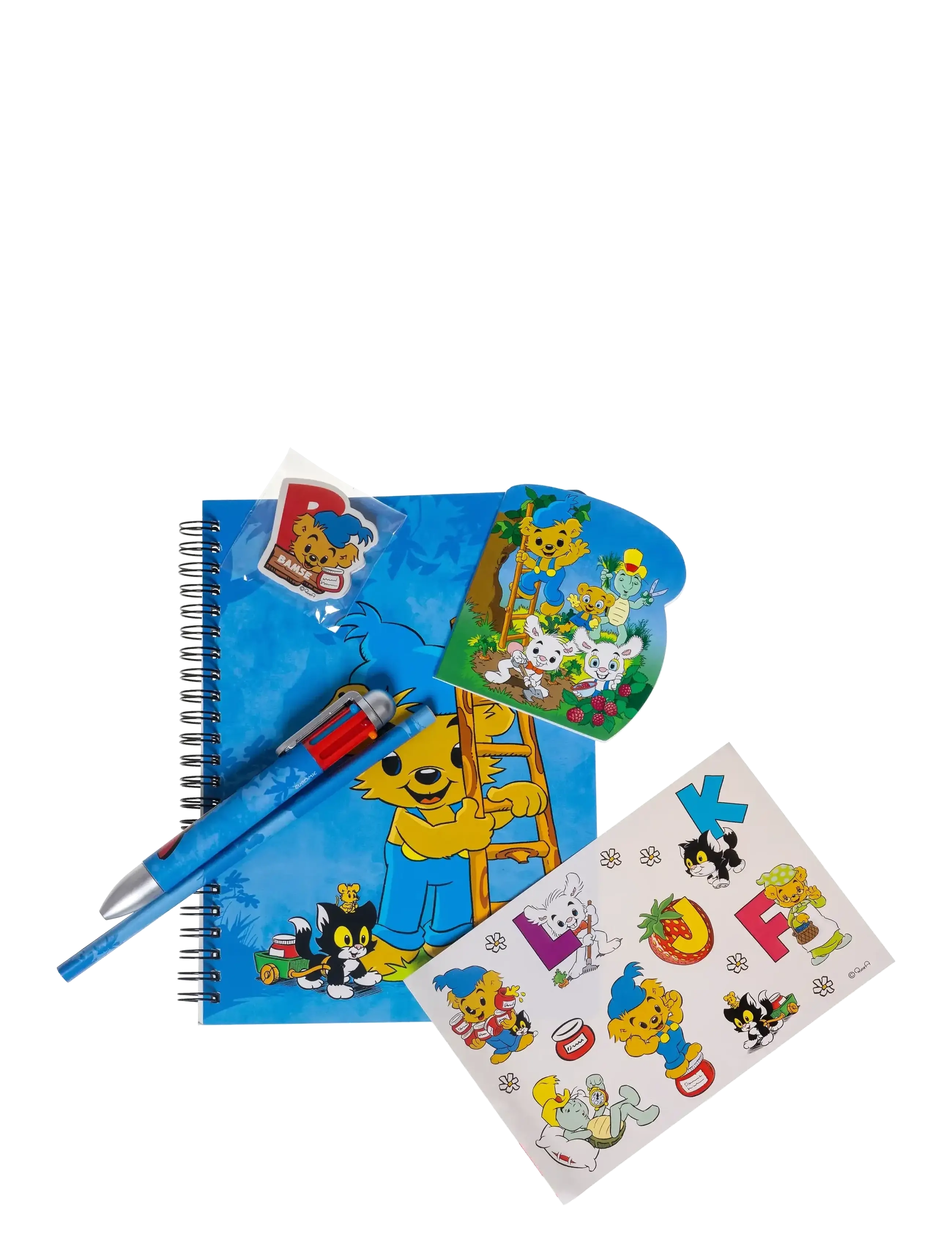 Bamse - BAMSE, Writing set w/multi-col- pen - kalendere & notatbøker - blue - 1