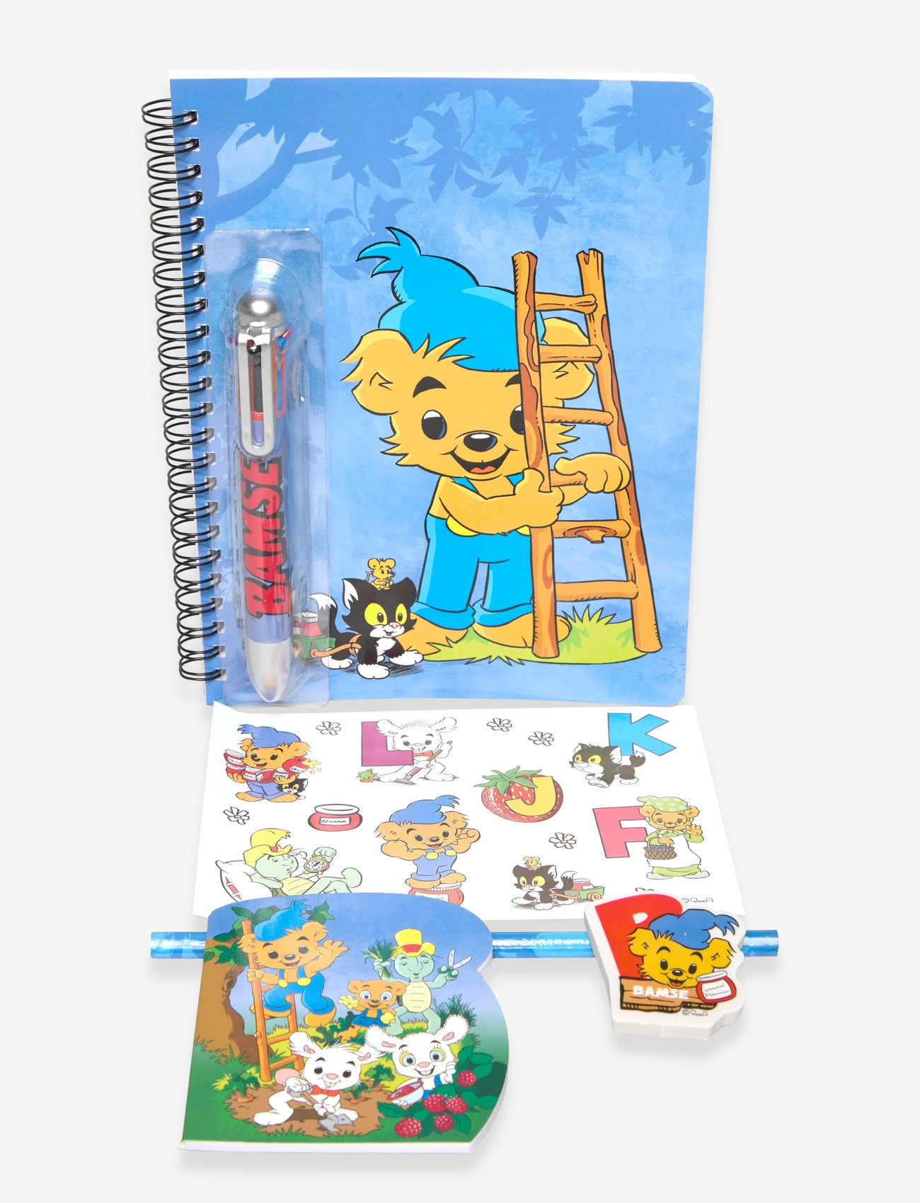 Bamse - BAMSE, Writing set w/multi-col- pen - kalender & notizbücher - blue - 2