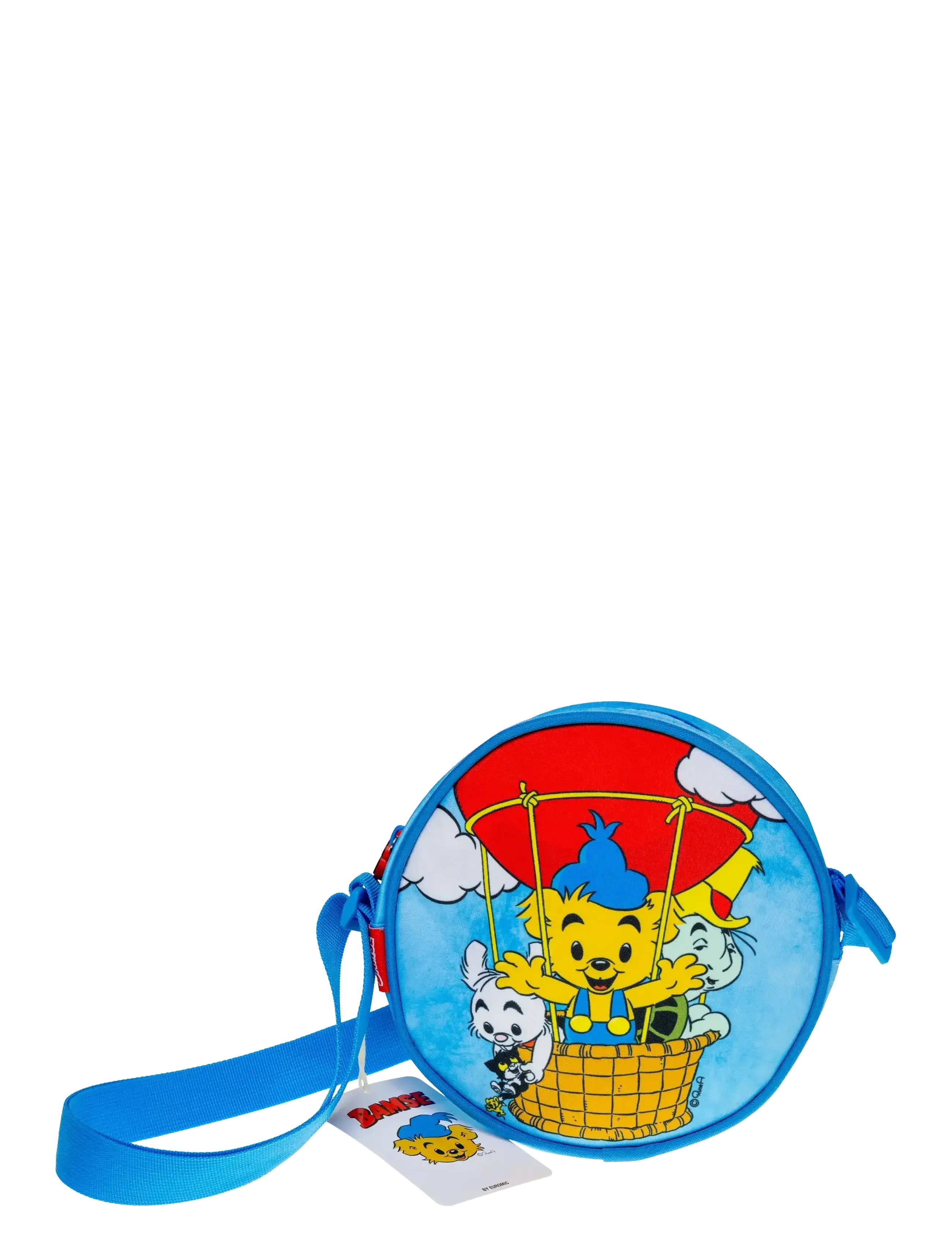 Bamse, Rund Taske Med Justerbar Rem, One Size, Bags, Blau - Shoulder Kinder