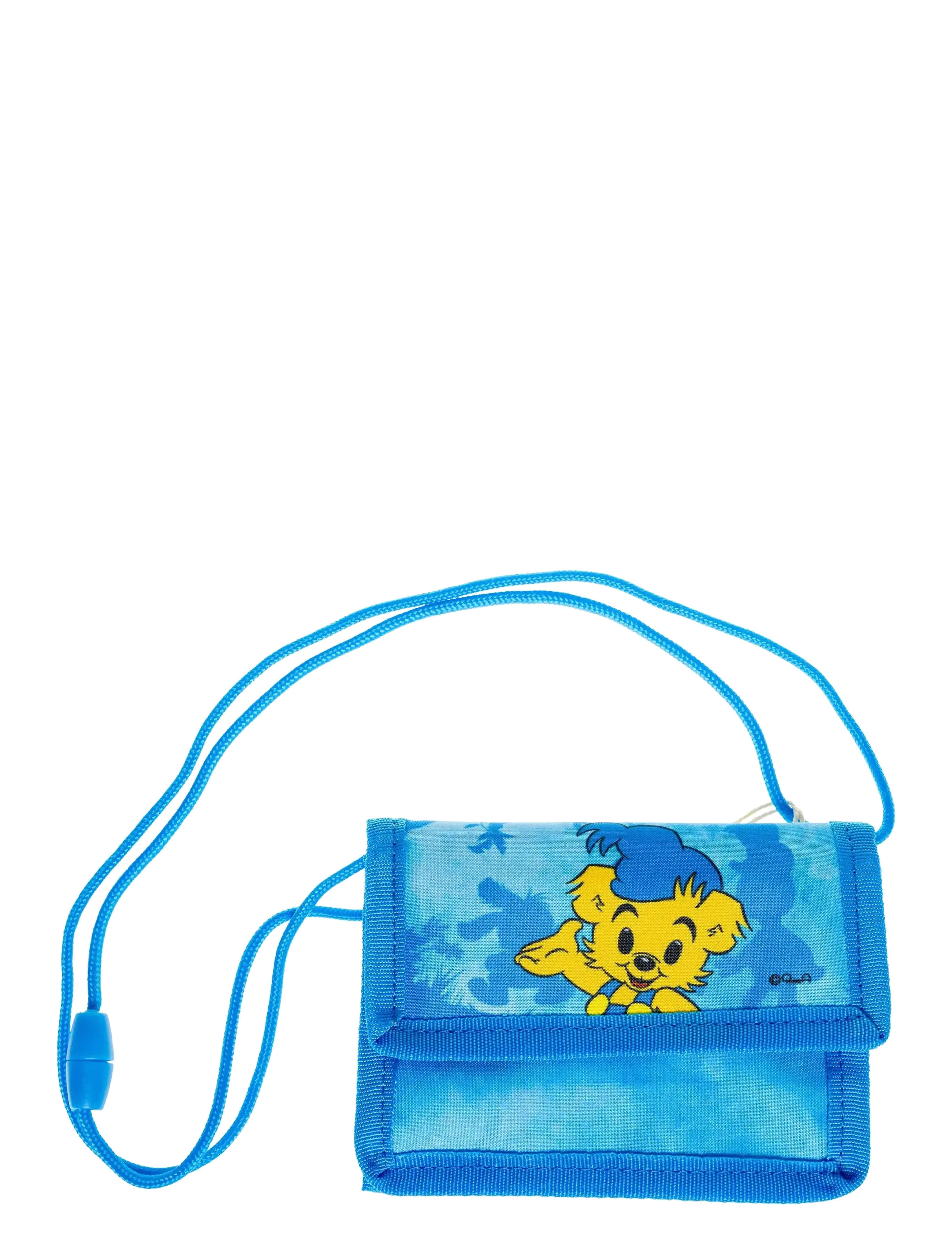 Bamse Bamse, Pung Med Sikkerhedssnor, 13,5 X 9 cm, One Size, Blue, Tilbehør > Punge, Børn