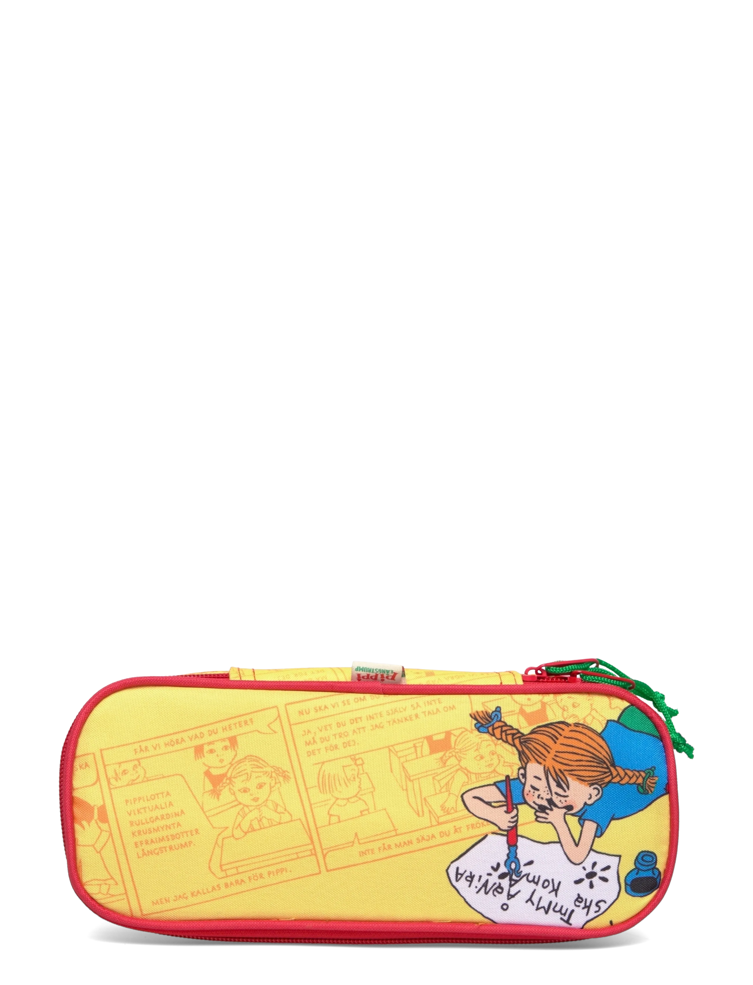 Pipi Pikksukk PIPPI LONGSTOCKING Pencil case boxer style 22 x 7 cm - Kotid - YELLOW / yellow