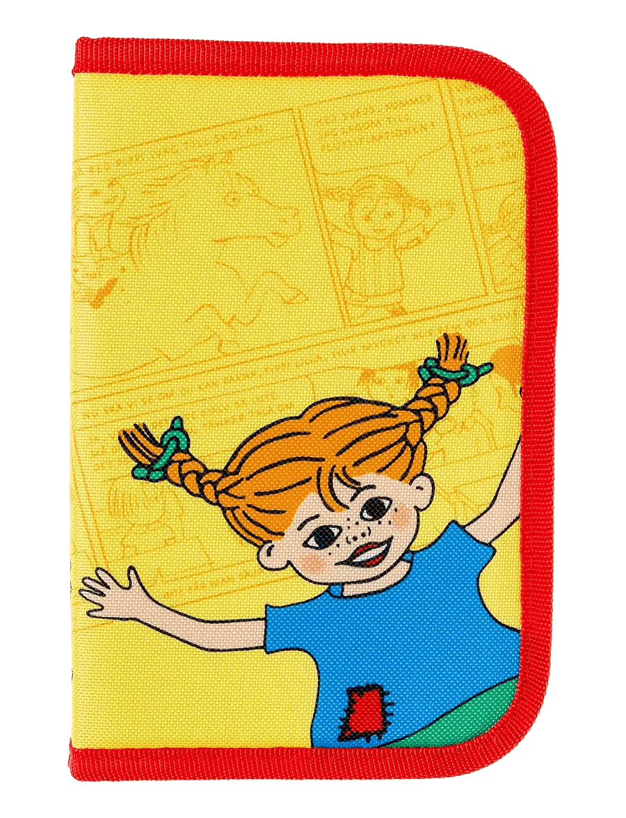 Pipi Pikksukk - PIPPI LONGSTOCKING filled single decker pencil case - pinalid - yellow - 1
