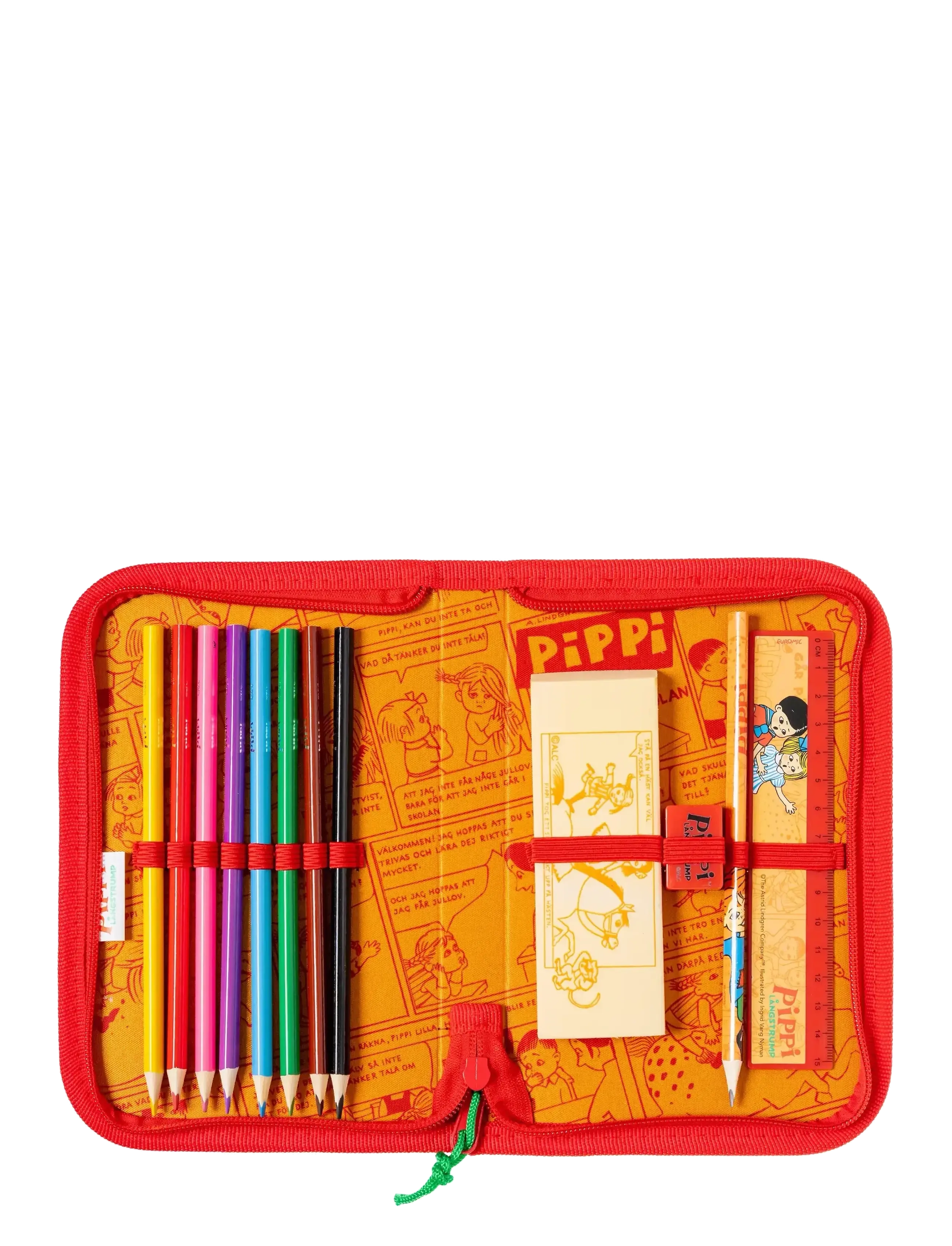 Pippi Langstrømpe - PIPPI fyldt single dækker penalhus - penalhuse - yellow - 2