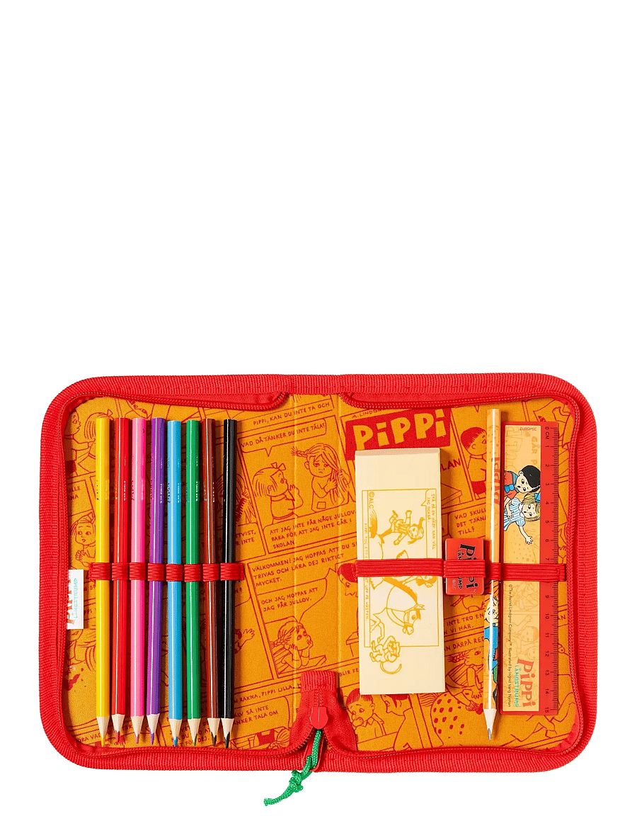 Pipi Pikksukk - PIPPI LONGSTOCKING filled single decker pencil case - pinalid - yellow - 2
