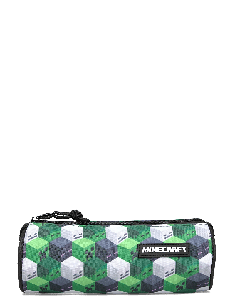 Minecraft - MINECRAFT, Round pencil case, 22 x 7 cm - federmäppchen - green - 0