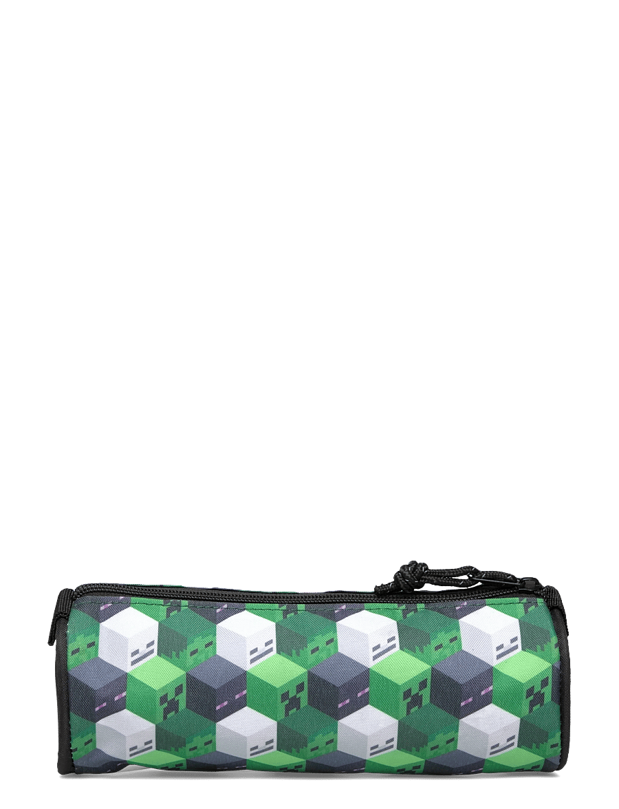 Minecraft - MINECRAFT, Round pencil case, 22 x 7 cm - penaalit - green - 1