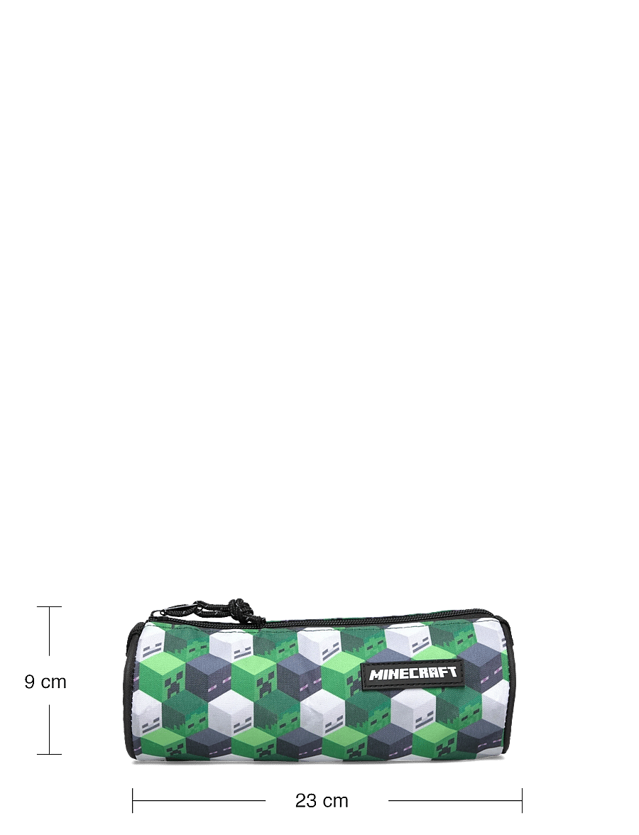 Minecraft - MINECRAFT, Round pencil case, 22 x 7 cm - penaalit - green - 3