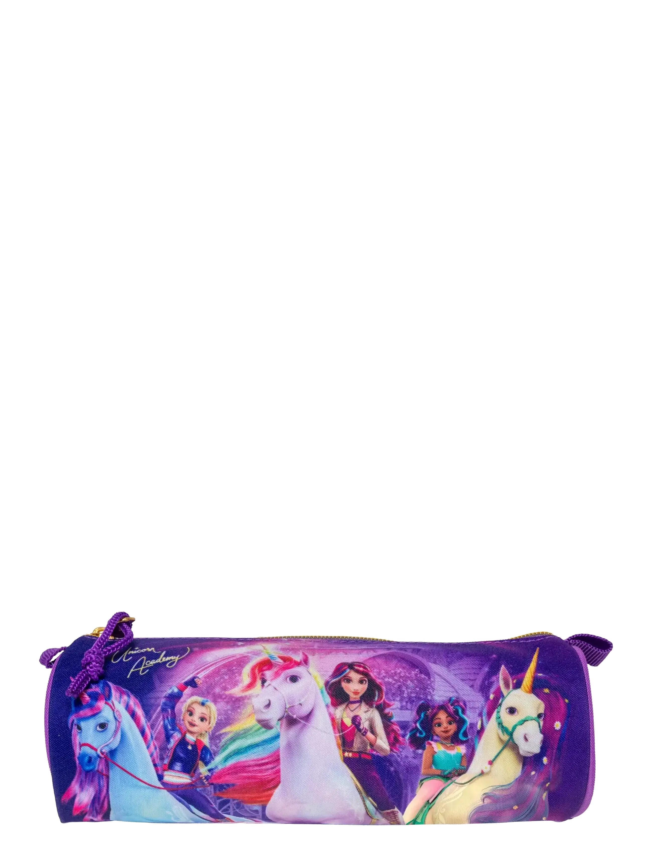 Unicorn Academy Unicorn Academy, Rundt Penalhus, 22 X 7 cm, One Size, Purple, Tasker > Penalhuse, Børn