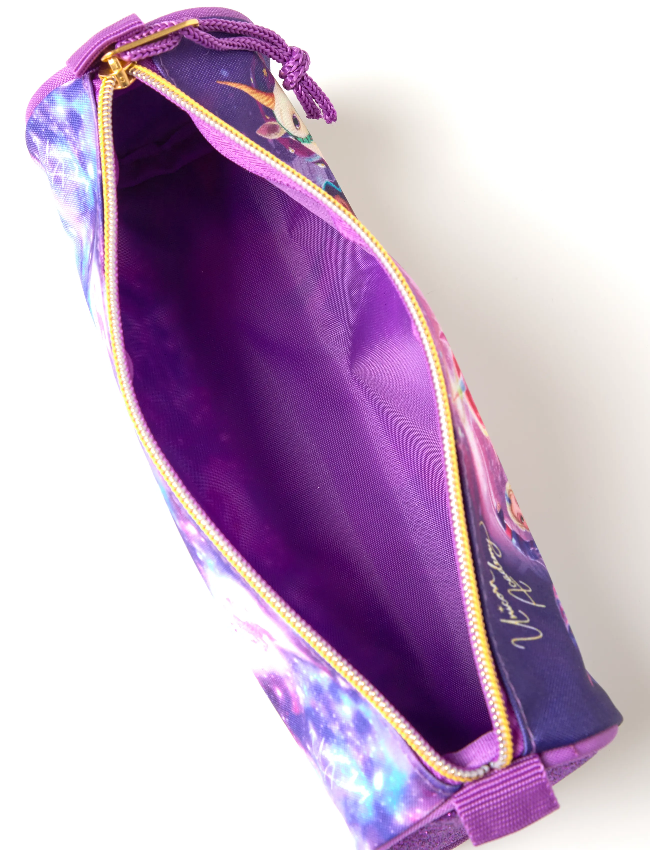 Unicorn Academy - UNICORN ACADEMY, Round pencil case, 22 x 7 cm - federmäppchen - purple - 2