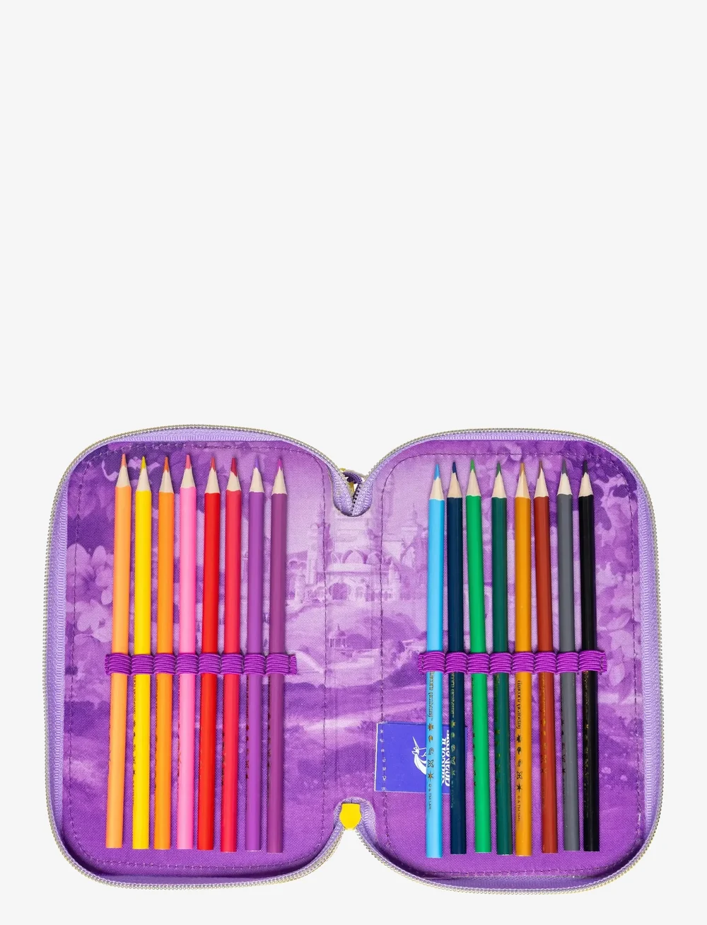 Einhorn - UNICORN ACADEMY, Filled double pencil case - federmäppchen - purple - 3