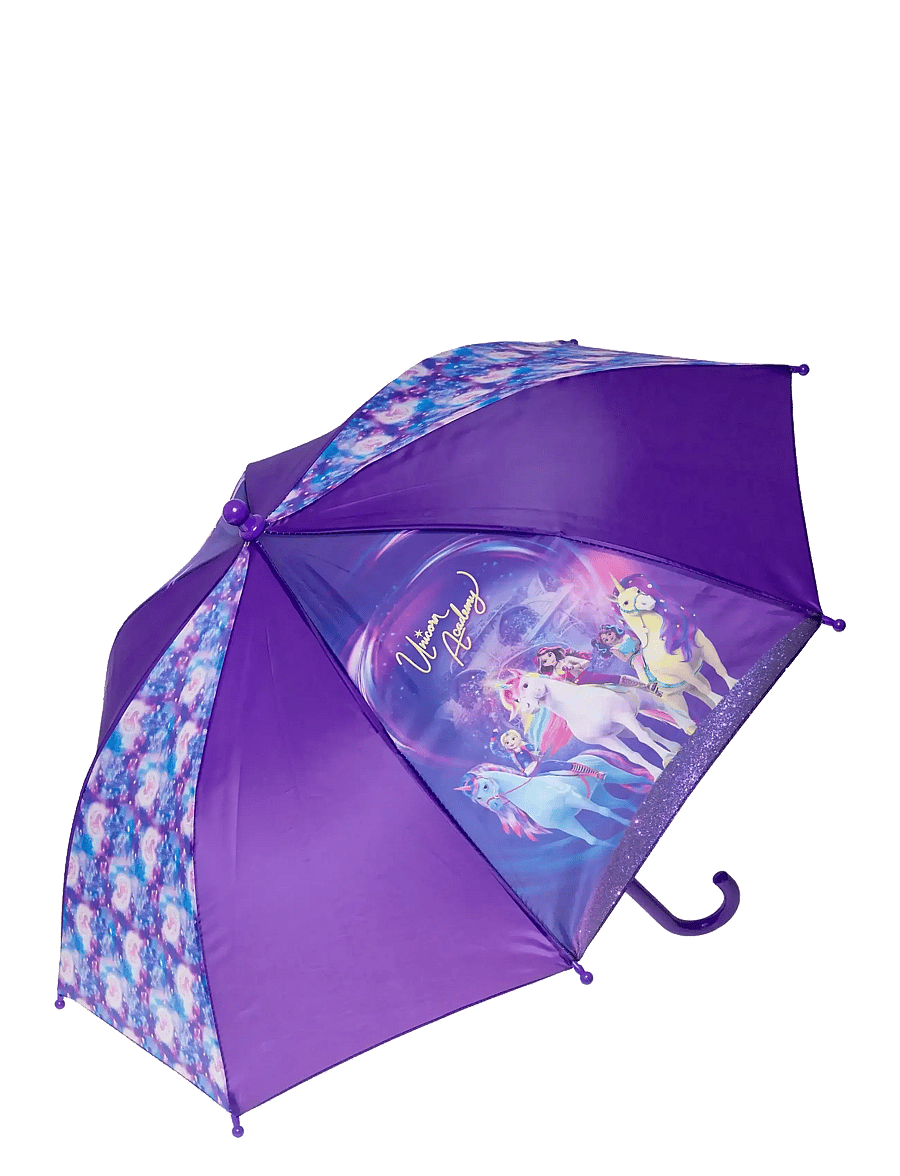 Unicorn Academy - UNICORN ACADEMY, Umbrella, L 58 cm x 70 cm - parapluies - purple - 0