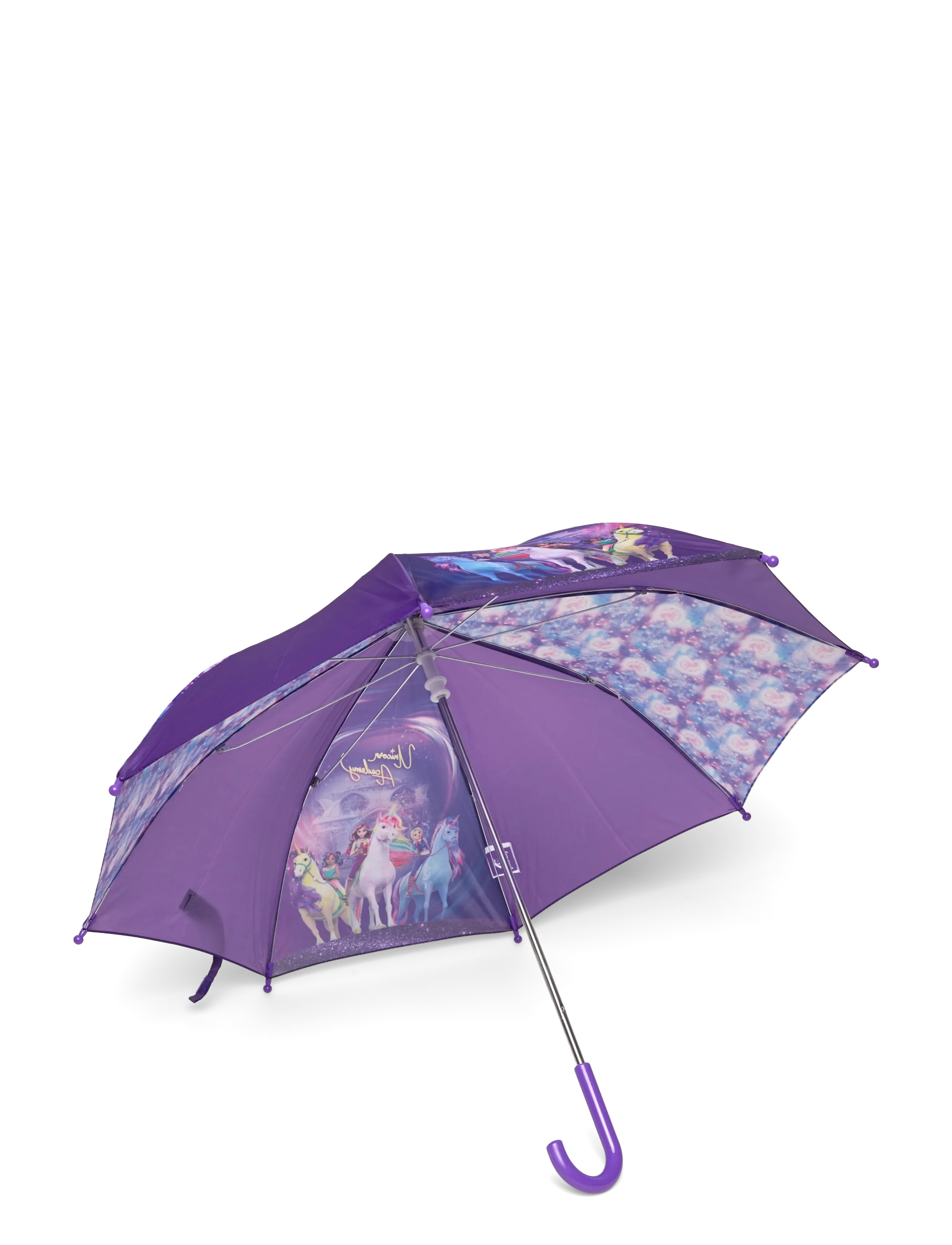 Unicorn Academy - UNICORN ACADEMY, Umbrella, L 58 cm x 70 cm - parapluies - purple - 1