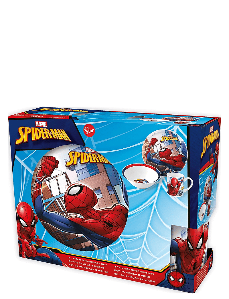 Euromic - SPIDERMAN 3-pcs. ceramic dining set -plate/bowl/mug - multi coloured - 0