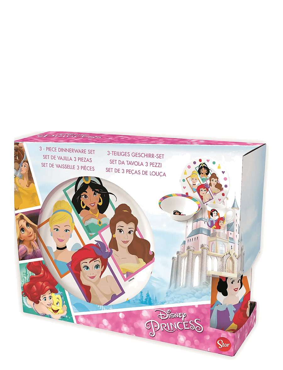 Princesses - PRINCESS 3-pcs. ceramic dining set - plate/bowl/mug - multi coloured - 0