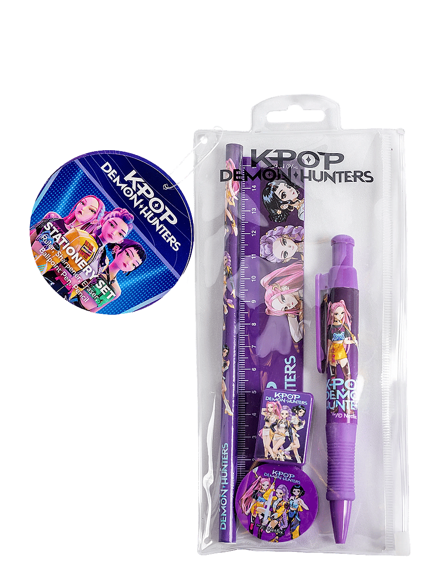 Demon Hunters - KPop Demon Hunters 5-pc. stationery set - purple - 0