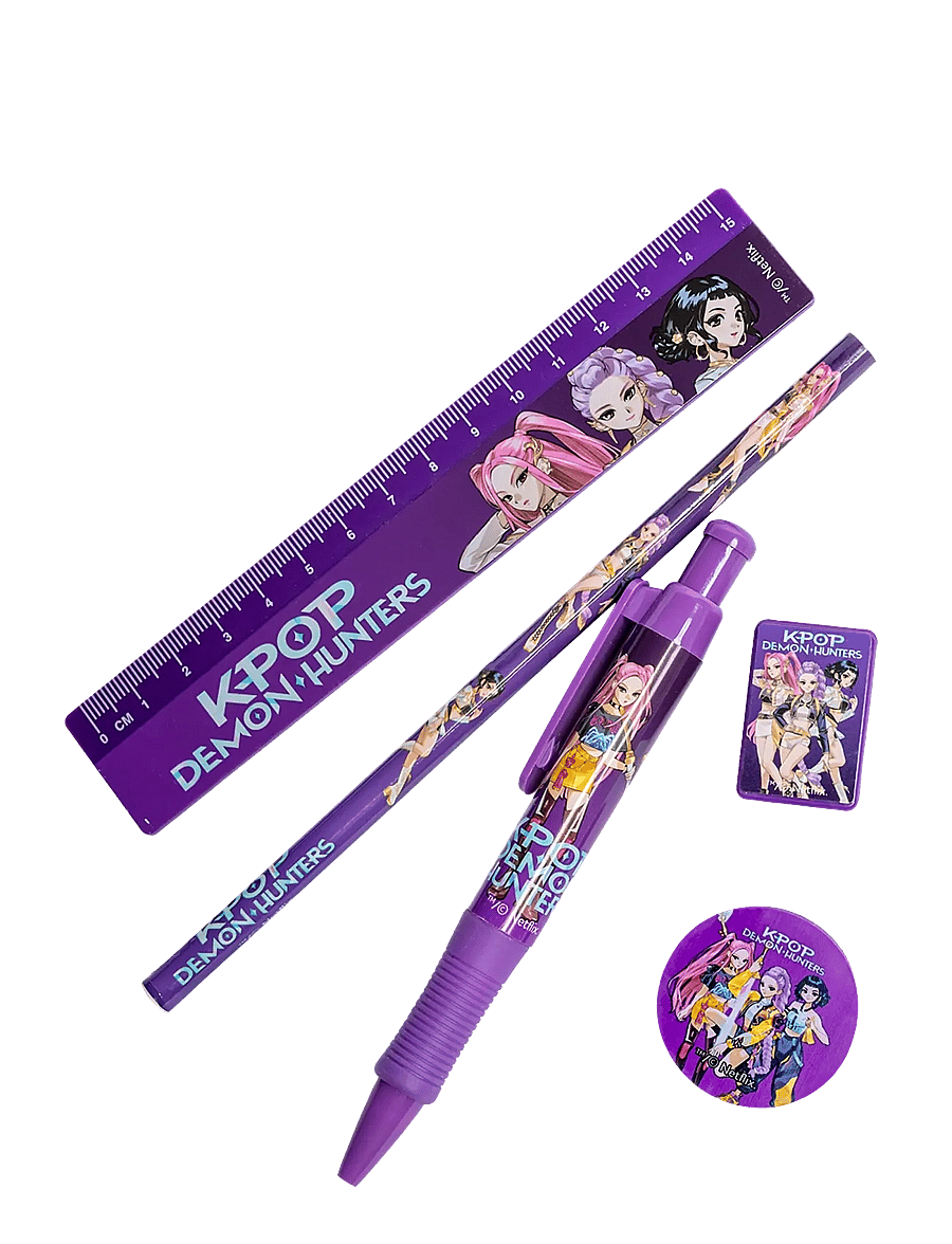 Demon Hunters - KPop Demon Hunters 5-pc. stationery set - purple - 1