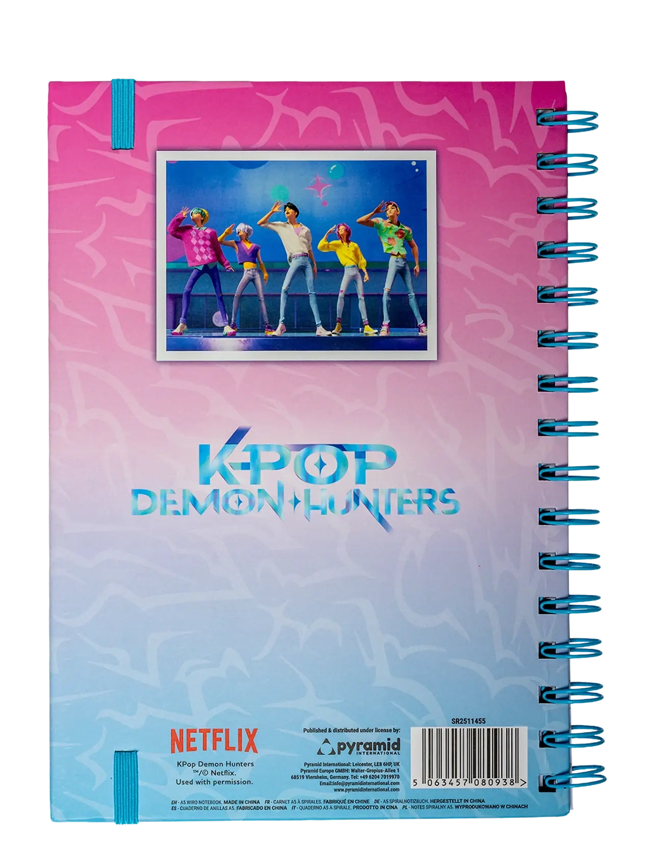 Euromic - Kpop Demon Hunters A5 wiro notebook - multi coloured - 3