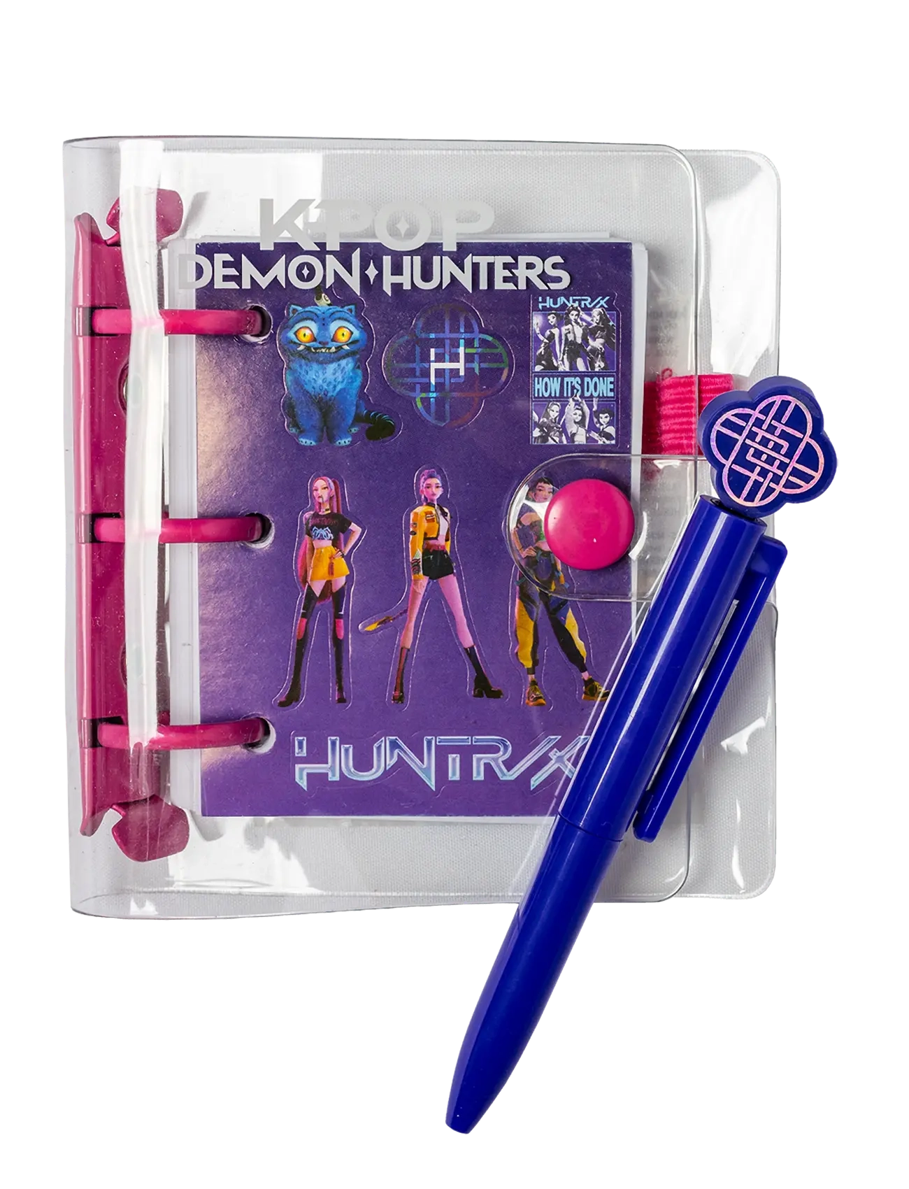 Euromic Kpop Demon Hunters Mini notesbog med pen - Tegne & Hobbyartikler - PURPLE / purple