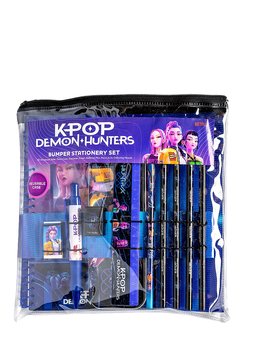 Demon Hunters - KPop Demon Hunters Stationery bumper set A5 - purple - 0