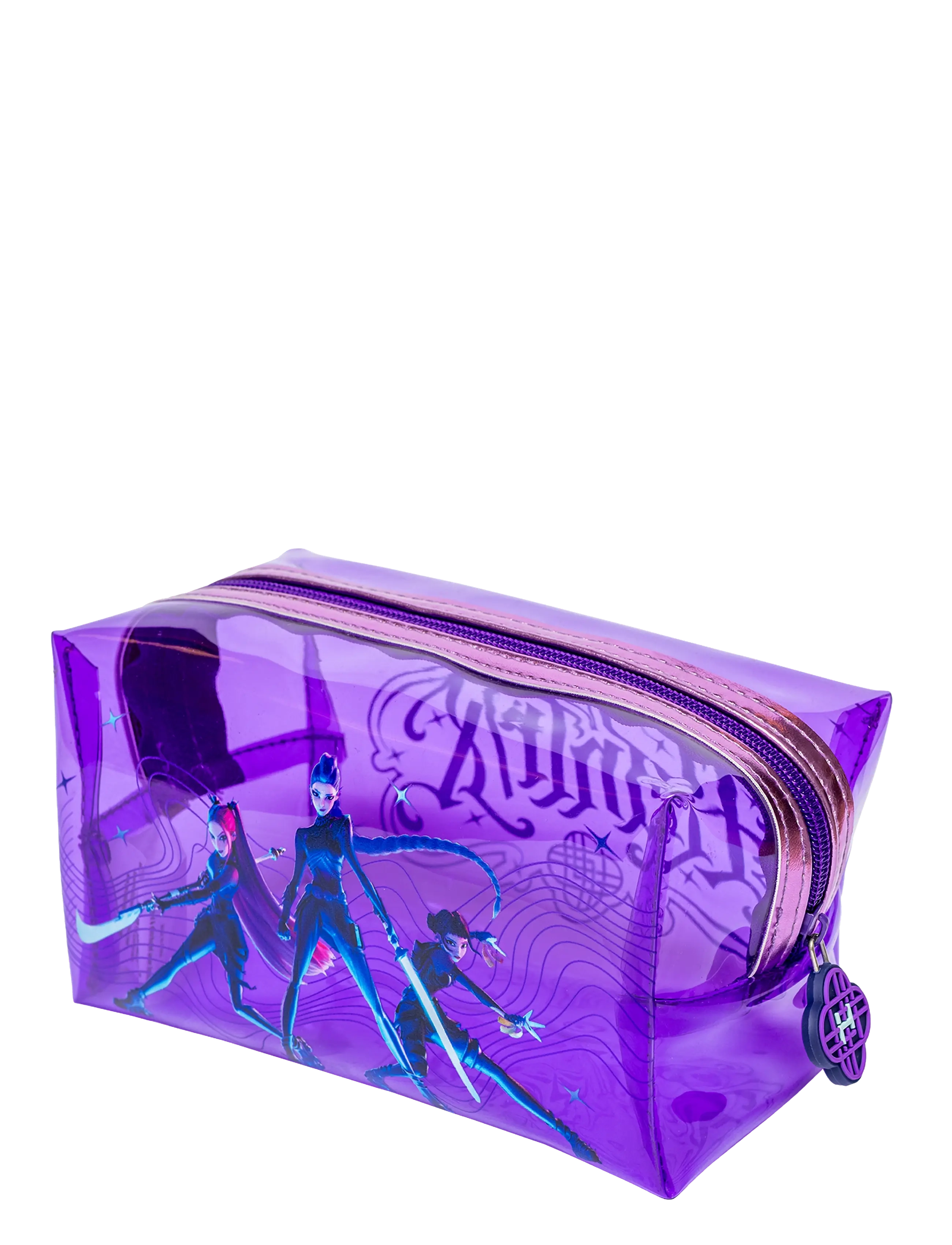 Demon Hunters - Kpop Demon Hunters Transparent pencil case - purple - 1