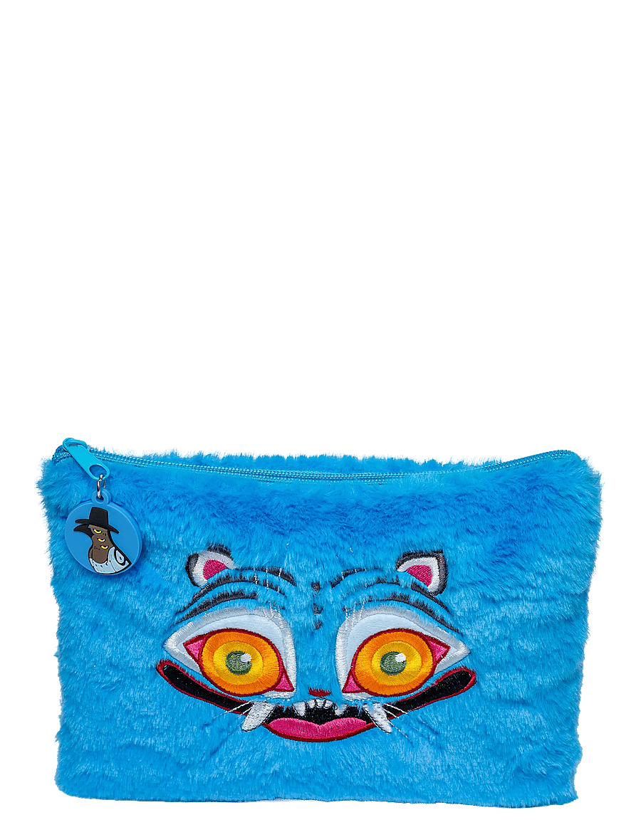 Demon Hunters - Kpop Demon Hunters pennfodral med plysch 8 - Derpy Tiger - skrivset - blue - 0