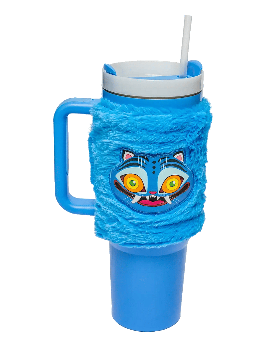 Demon Hunters - KPop Demon Hunters Fuzzy Tumbler - blue - 0