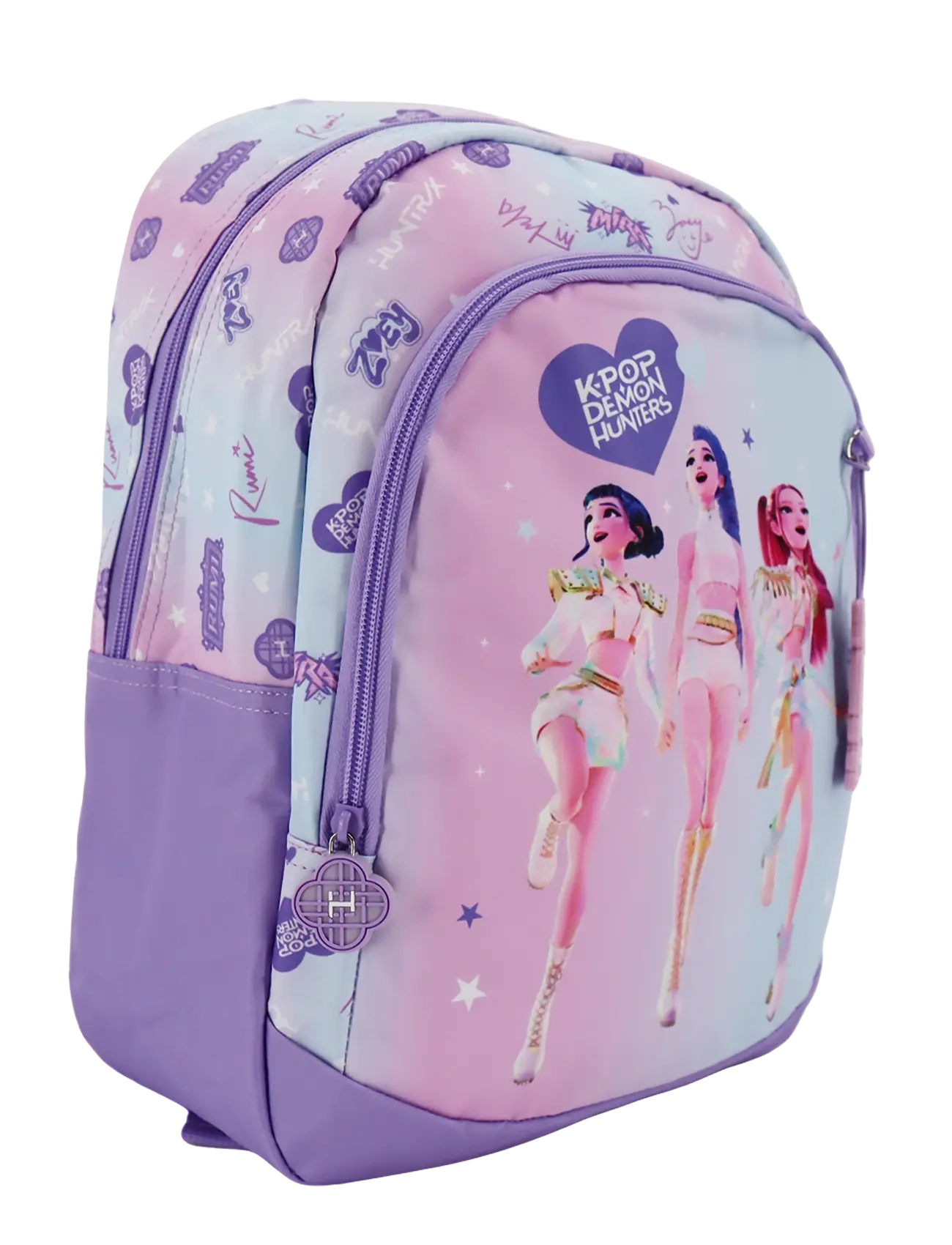 Demon Hunters - Kpop Demon H. Lilac backpack with 2 compartments - koolikotid - pink - 1