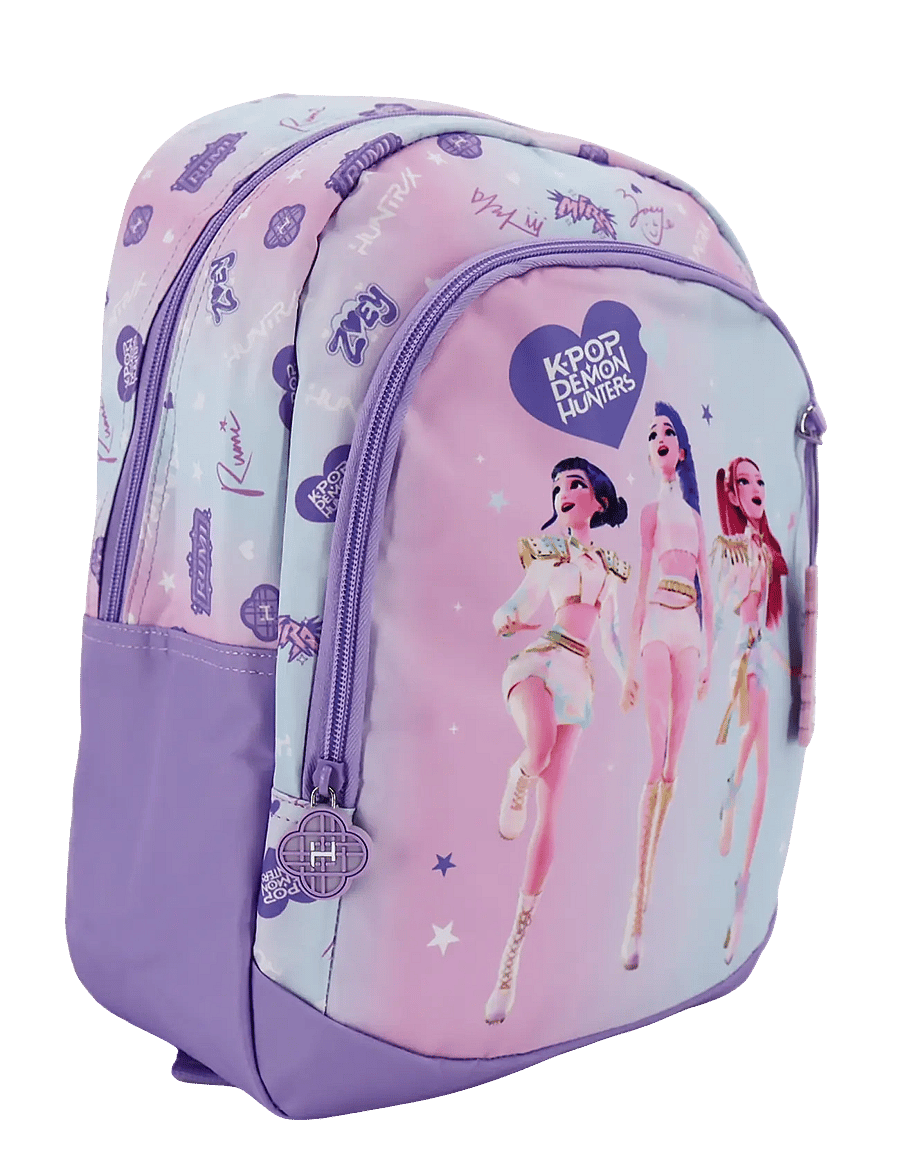 Demon Hunters - Kpop Demon H. Lilac backpack with 2 compartments - koolikotid - pink - 1