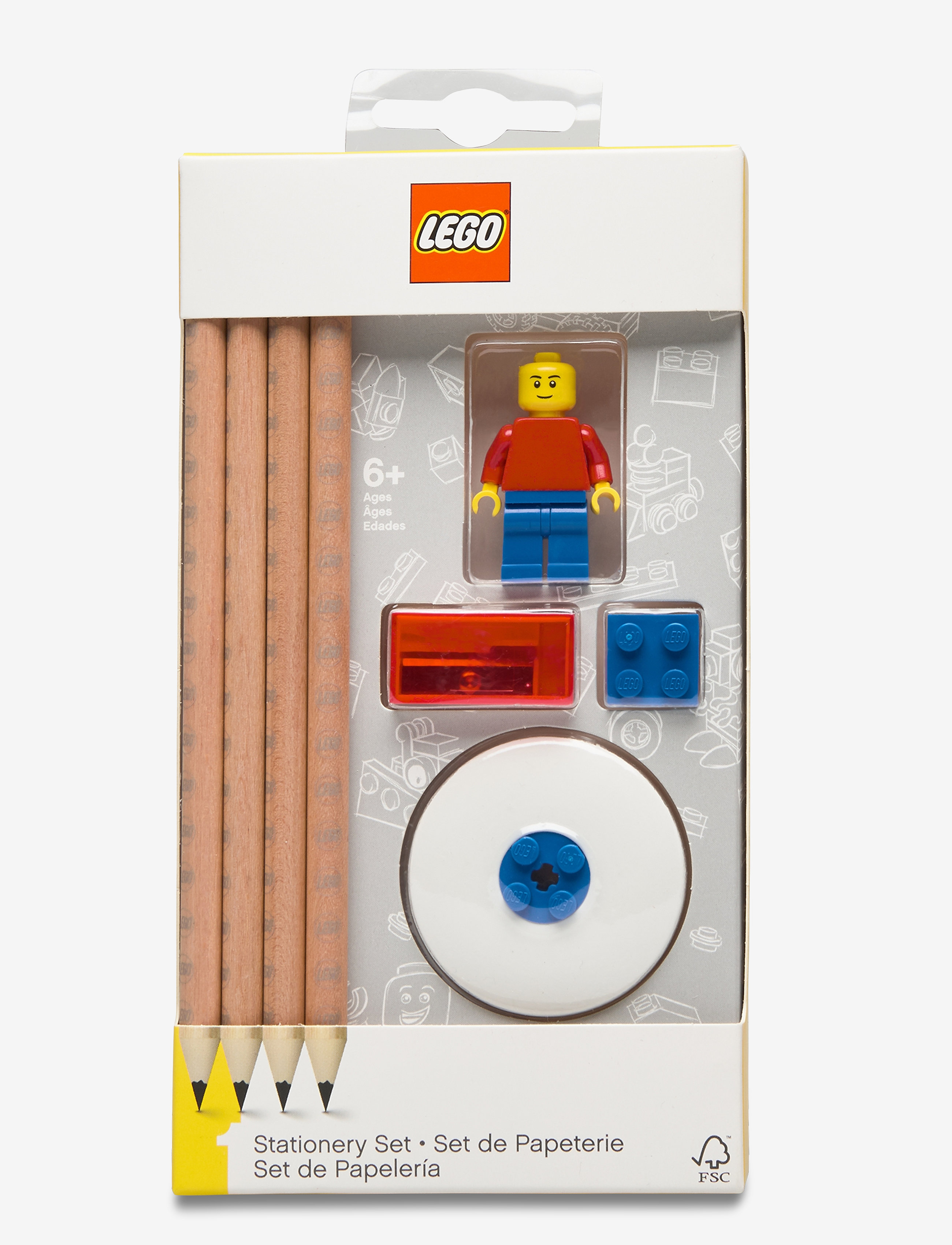 EUROMIC Lego Stationery Skrivesæt Patterned - One Size - Kinder