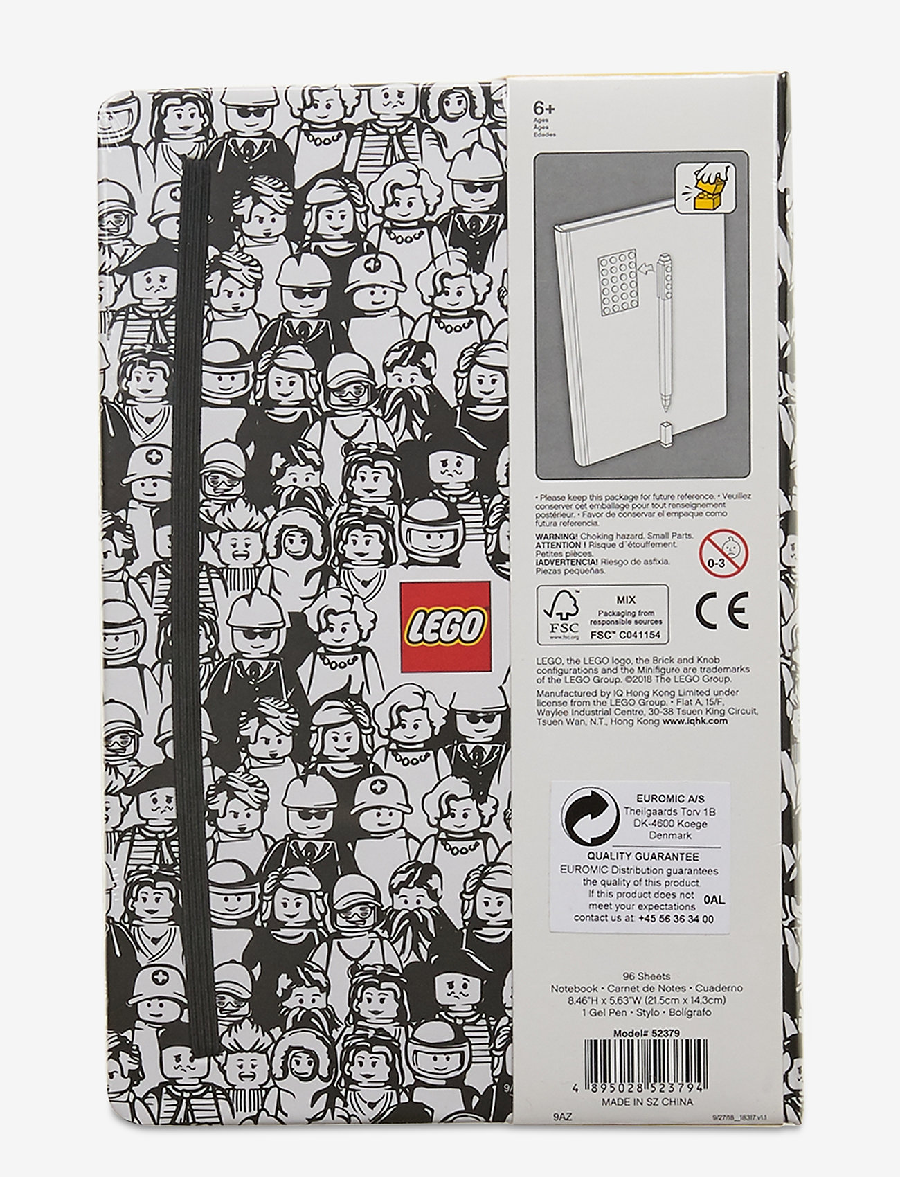 Euromic - LEGO STATIONERY notebook MINIFIGURES - yellow - 1