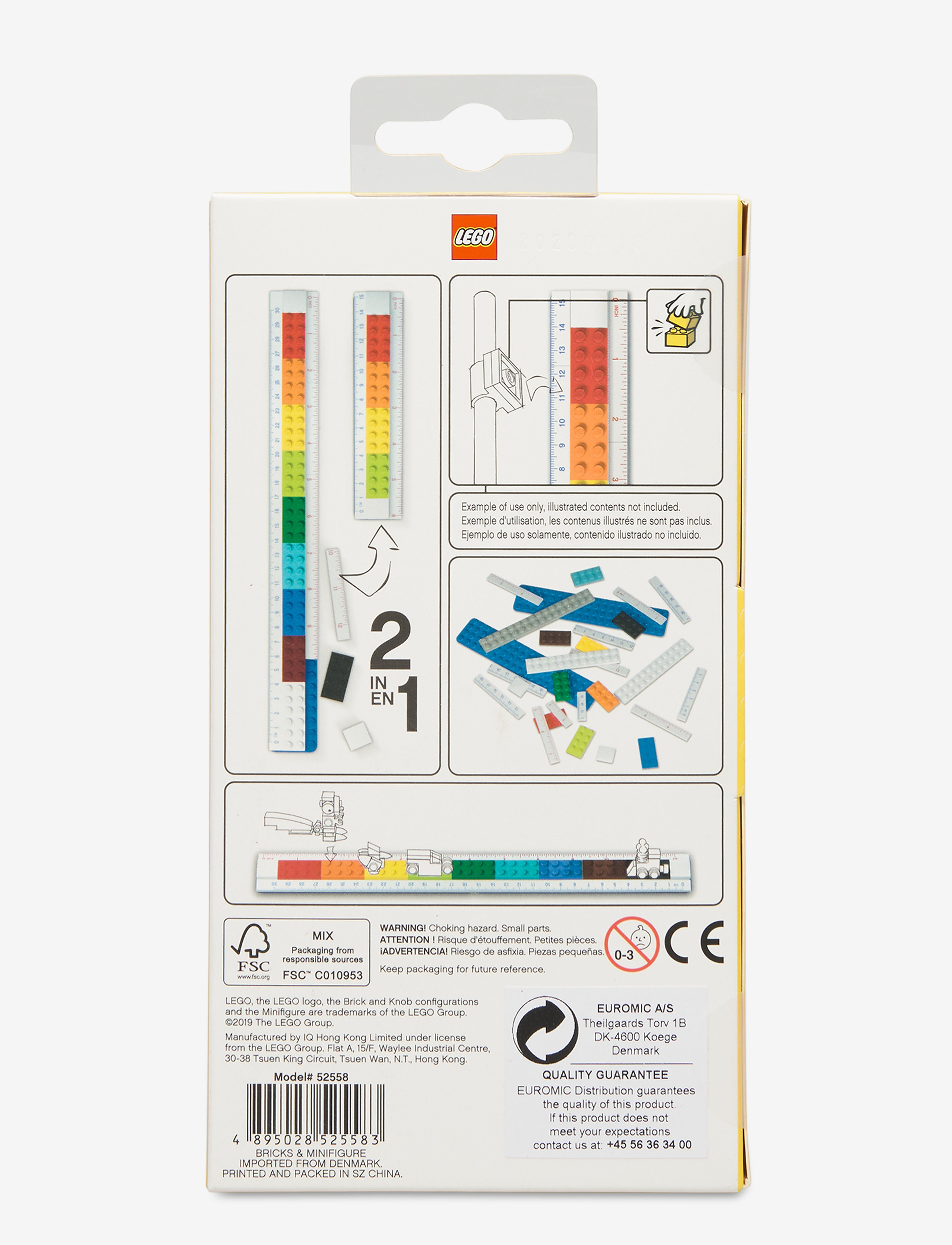 LEGO - LEGO STATIONERY rakennettava viivoitin - lyijykynät - yellow - 1