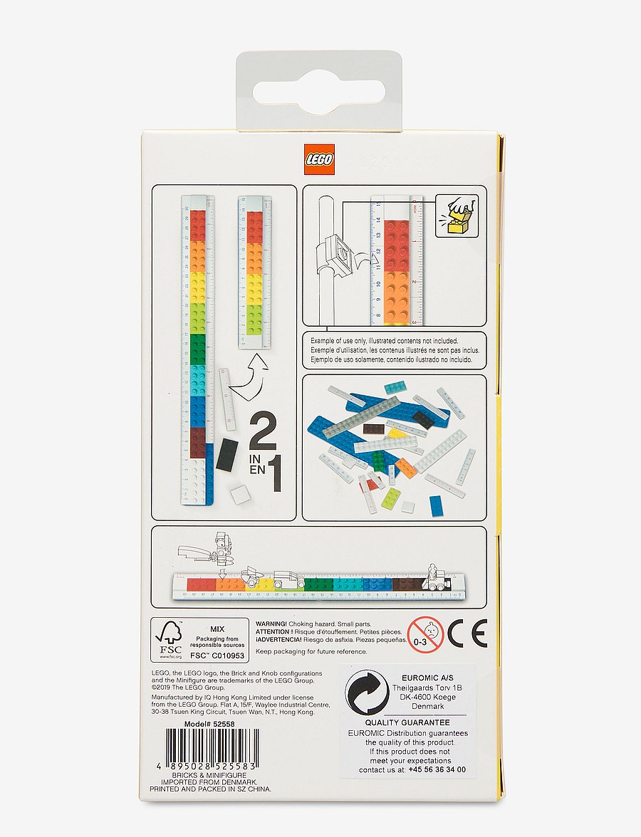 LEGO - LEGO STATIONERY buildable ruler - potloden - yellow - 1