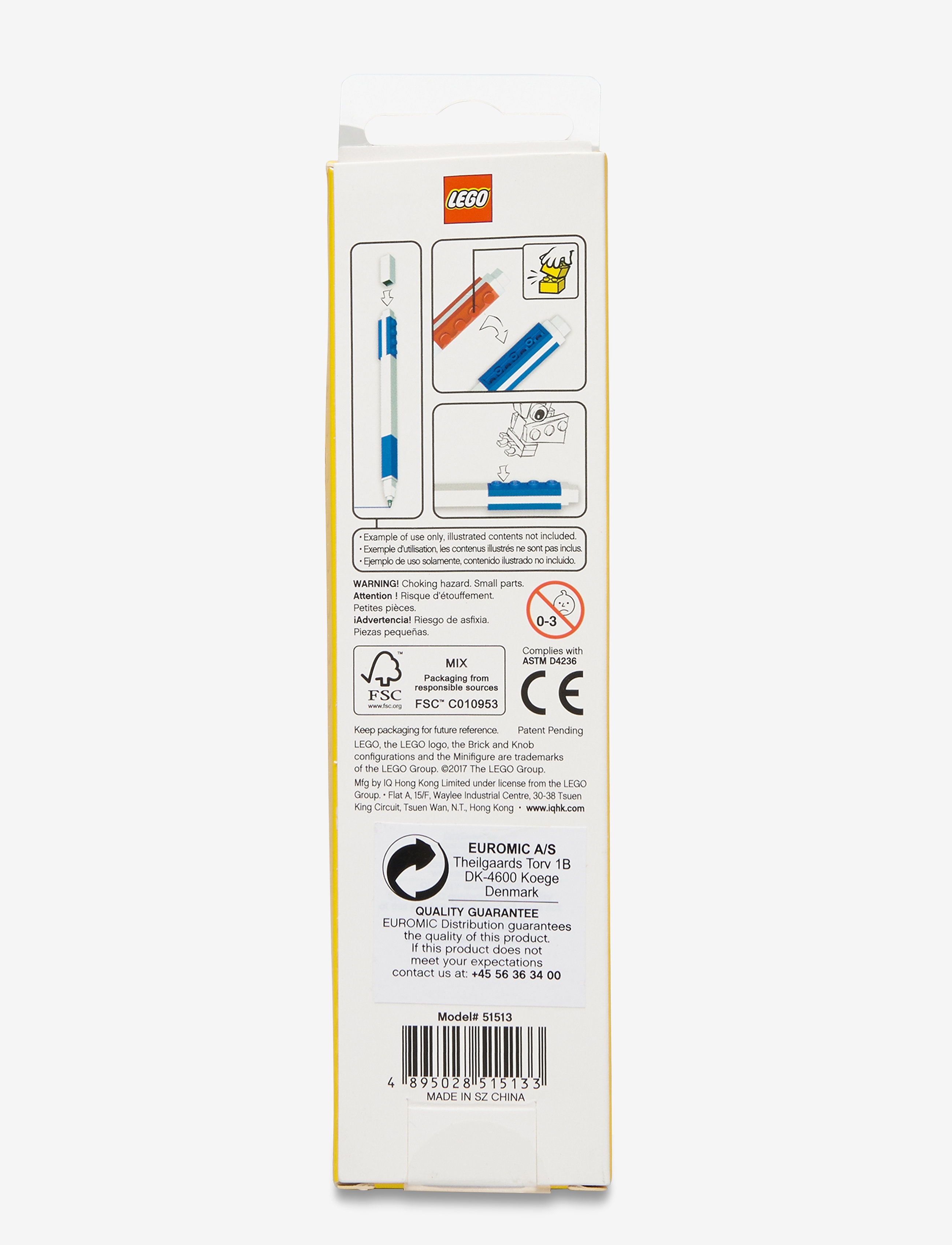 LEGO - LEGO STATIONERY gel pens - crayons - yellow - 1