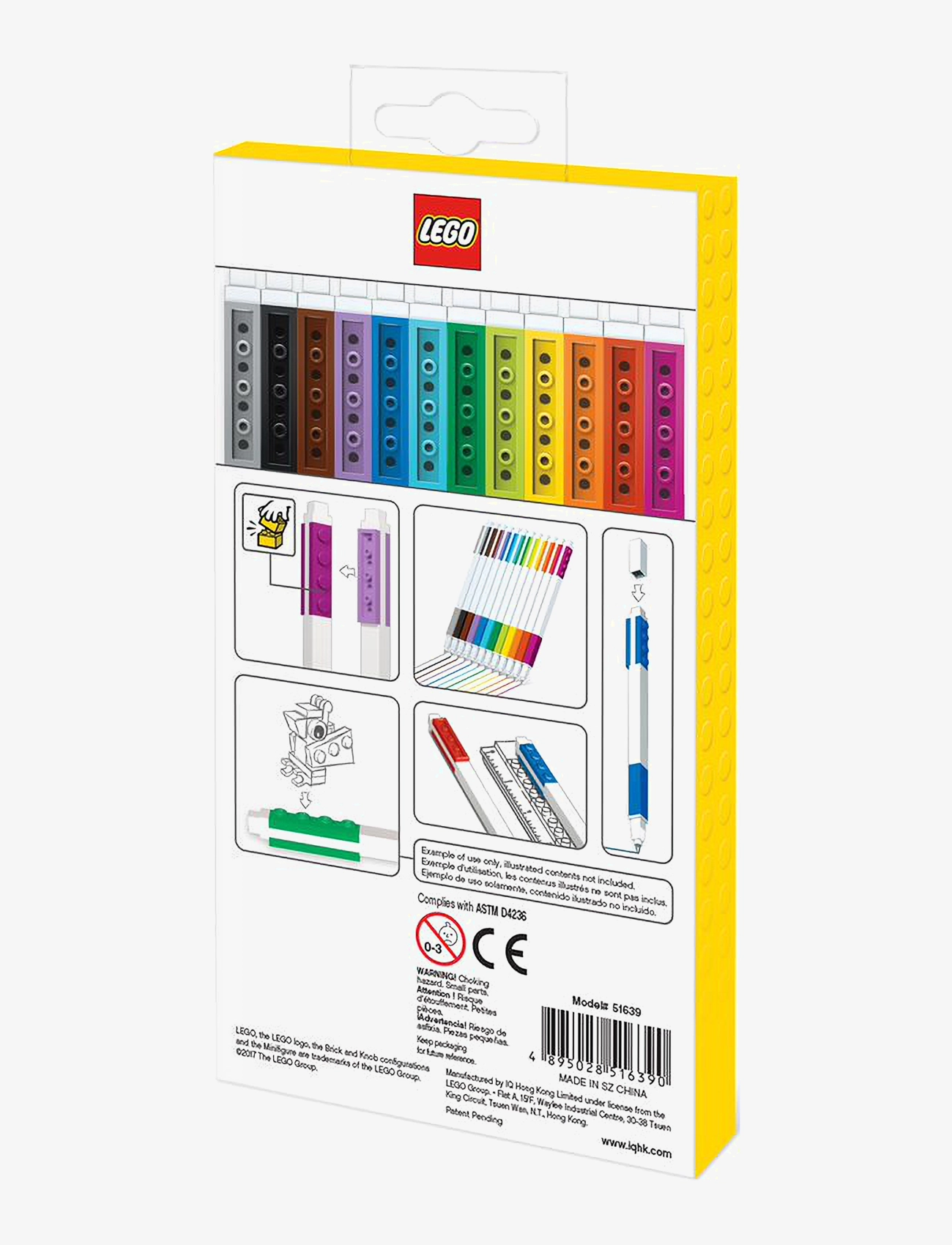 Euromic - LEGO STATIONERY gel pens - yellow - 2